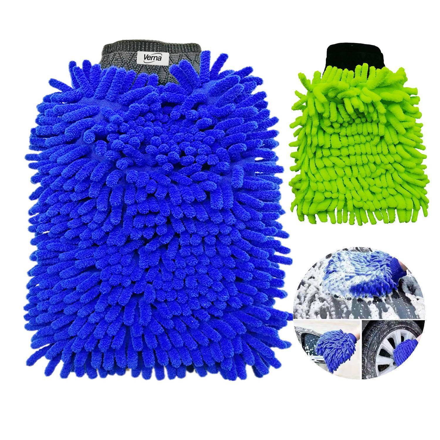 Scratch Free Double Sided Microfiber Car Wash Mitts