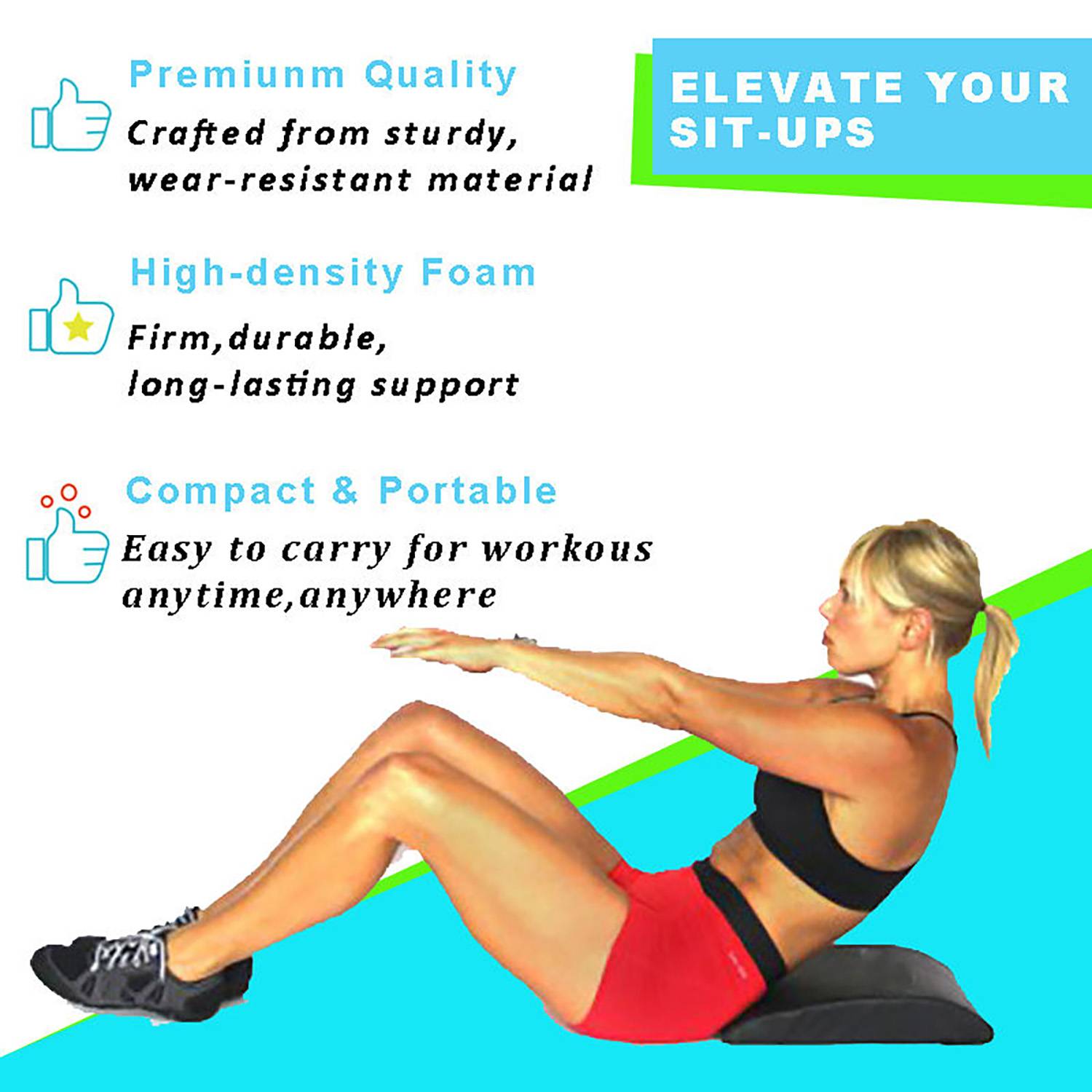 PU Leather Abdominal Exercises Mat - Image 7