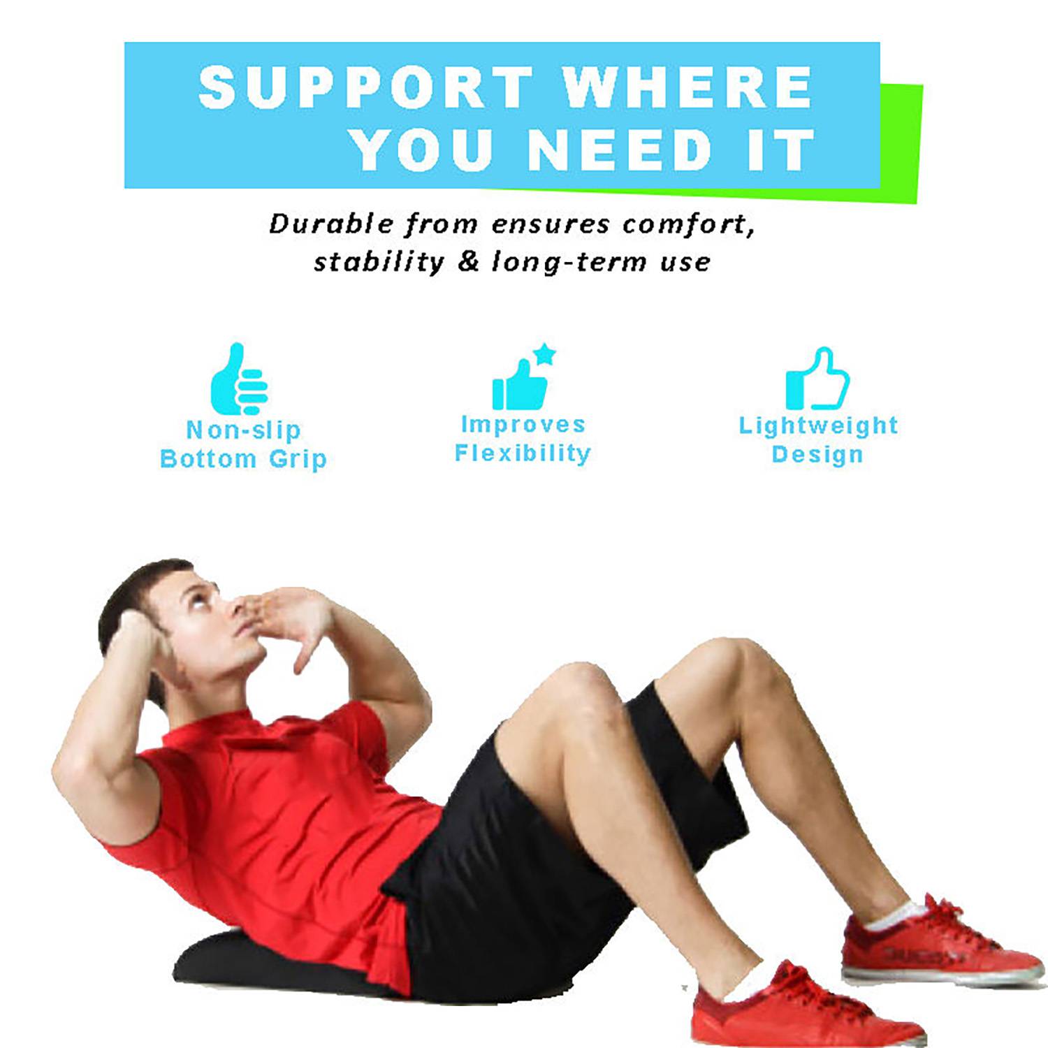 PU Leather Abdominal Exercises Mat - Image 6