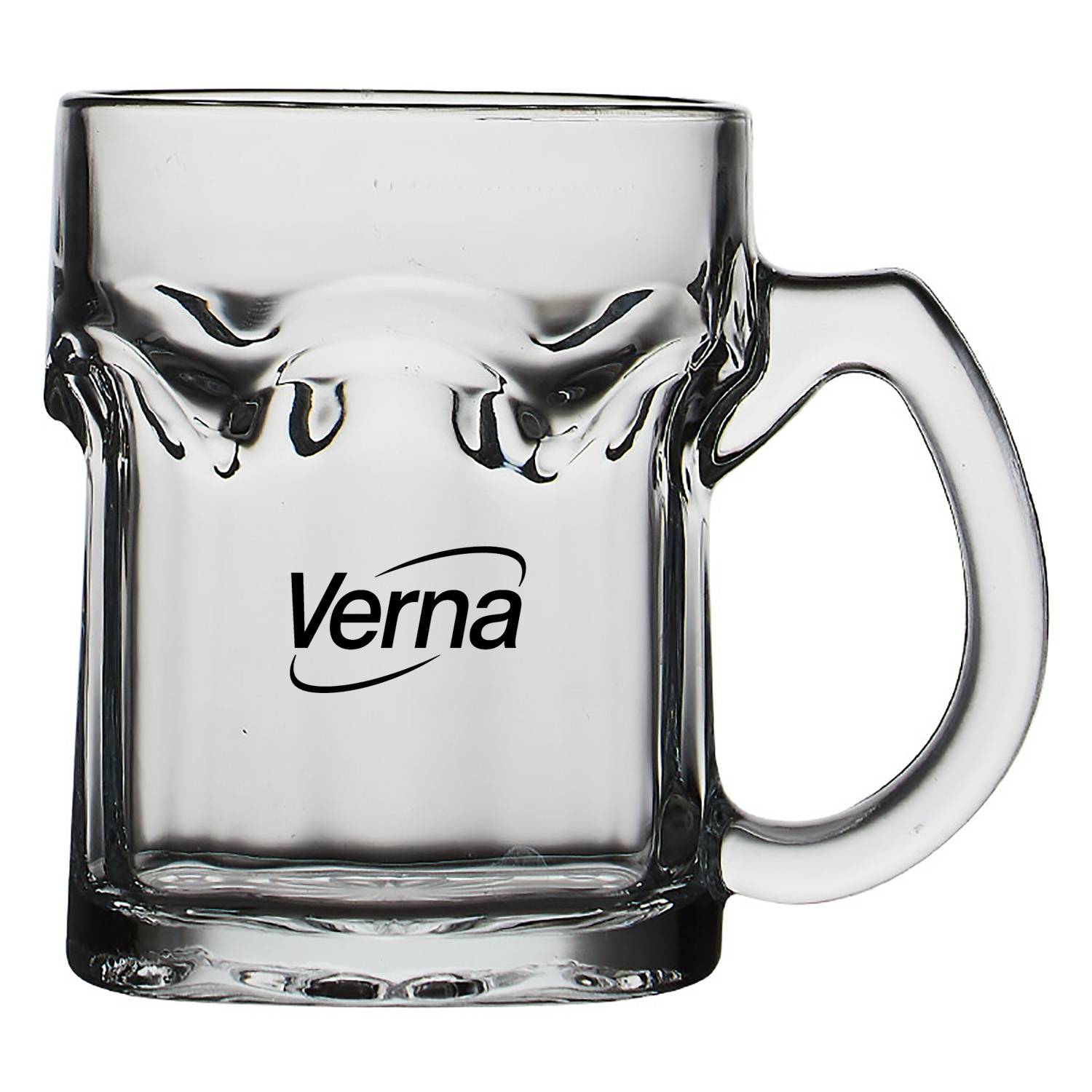 17oz Classic Thick Glass Mug w/ Handle