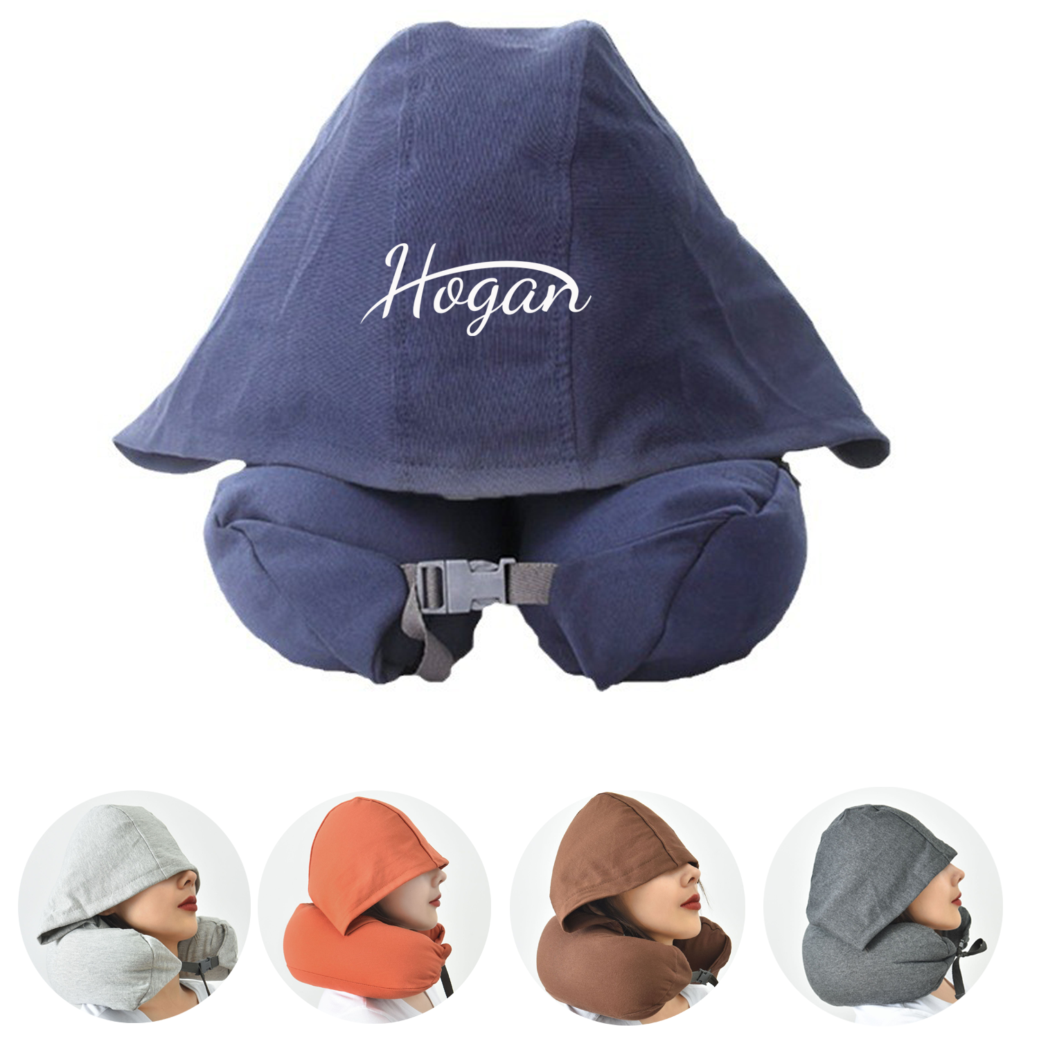 Hooded U Shape Sleeping Pillow