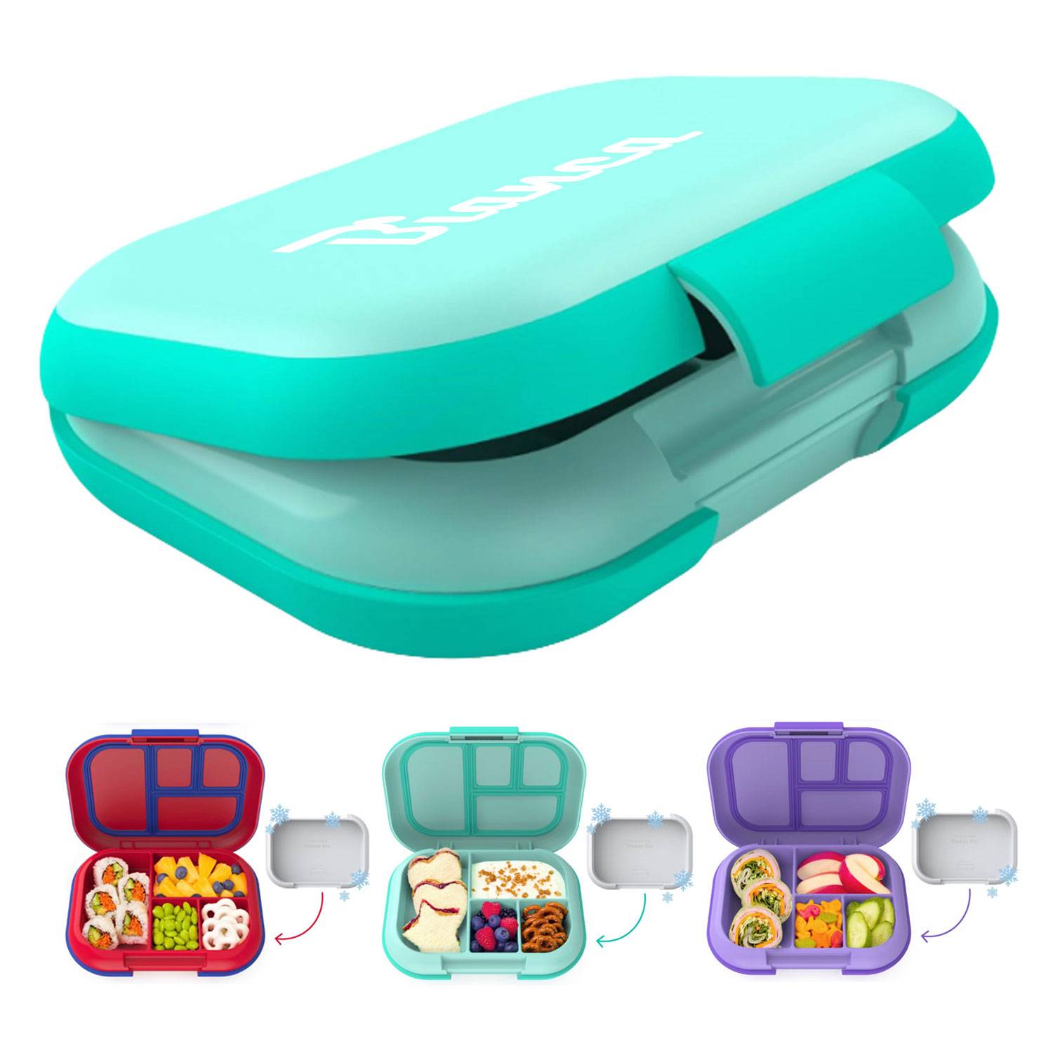 Leakproof Lunch Box w/ Ice Pack Compartments
