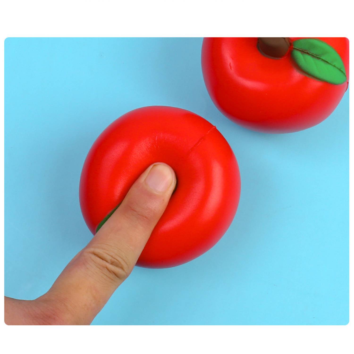 PU Foam Apple Stress Reliever Toy - Image 4