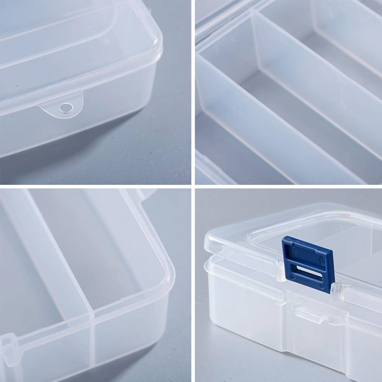 6-Grid Transparent Plastic Bead Organizer Box - Image 6