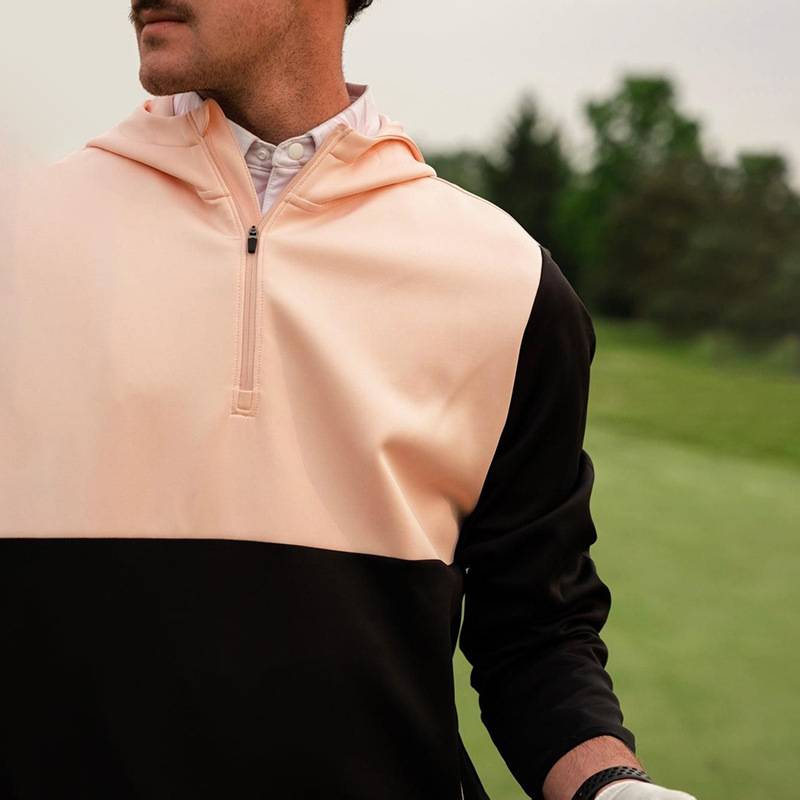Athletic pullover half zip golf men's hoodie - Image 5