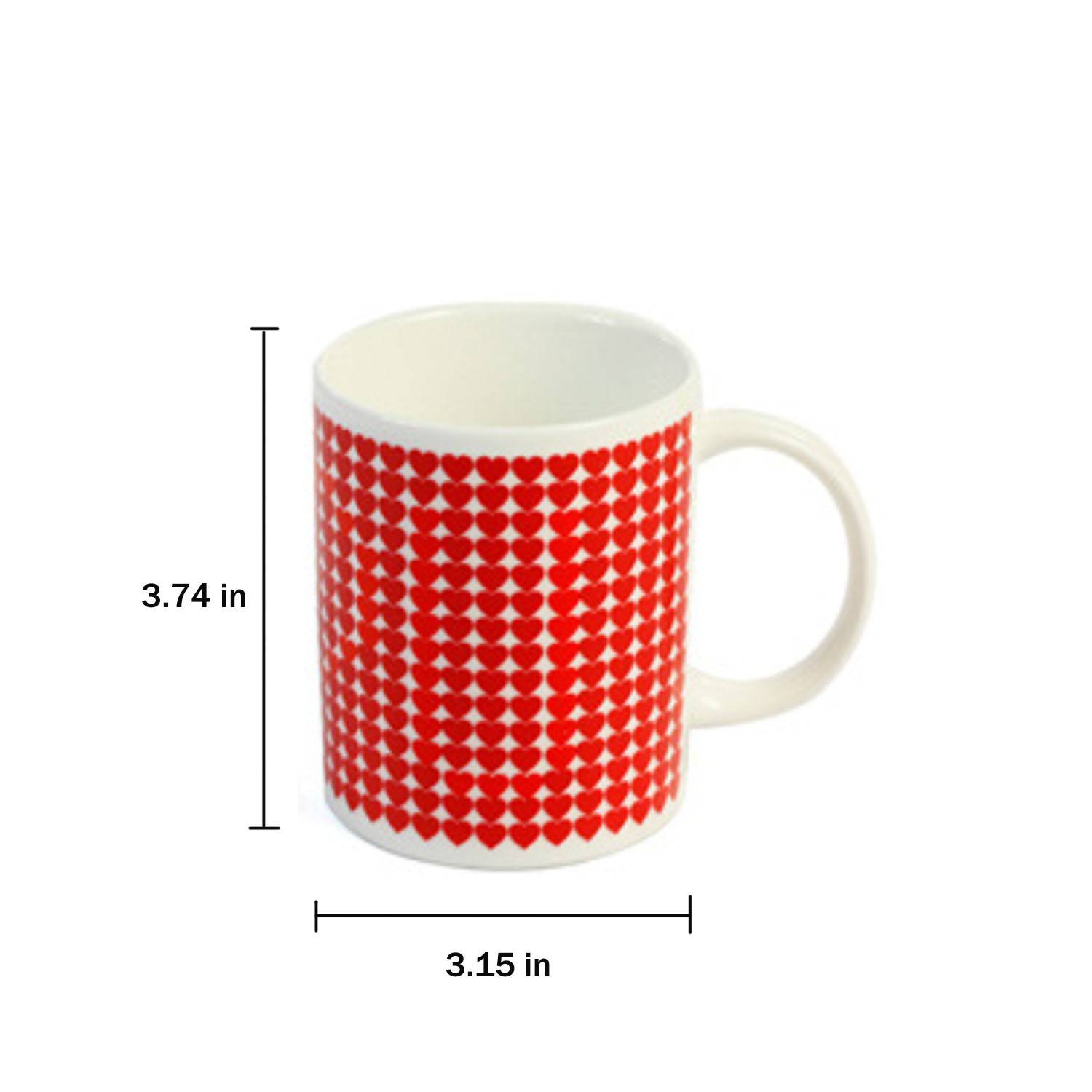 12oz Romantic Color-Changing Ceramic Coffee Mug - Image 5