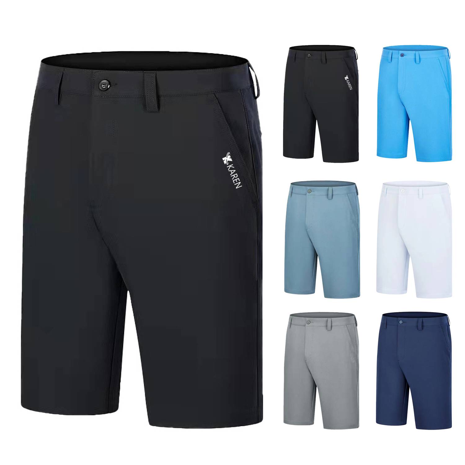 Men's Stretch Multi Pocket Golf Shorts