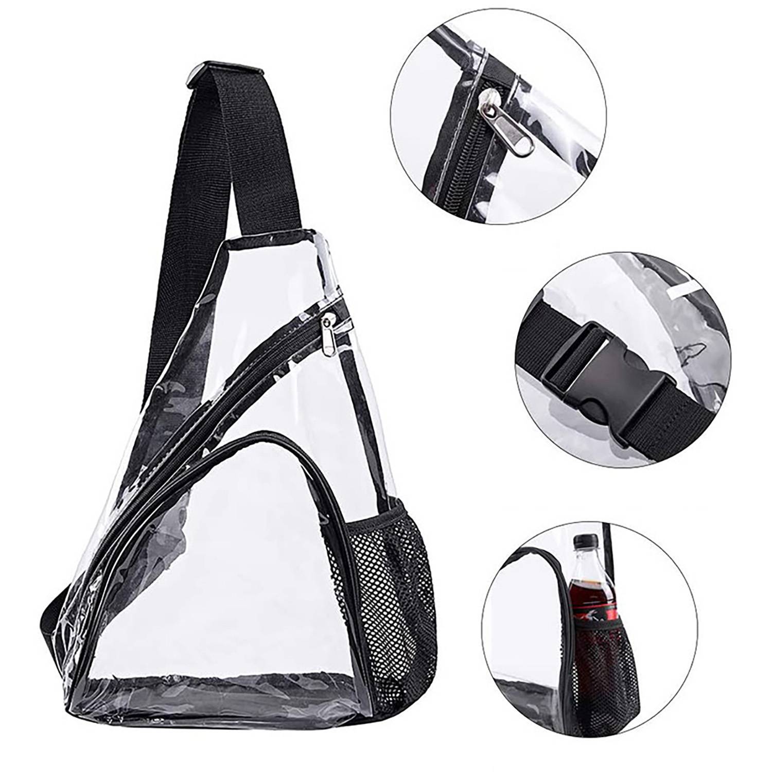 Pvc Transparent Sling Bag