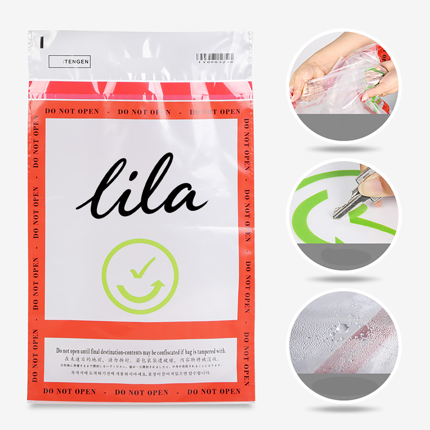 Clear Duty-Free Airport Shopping Bag