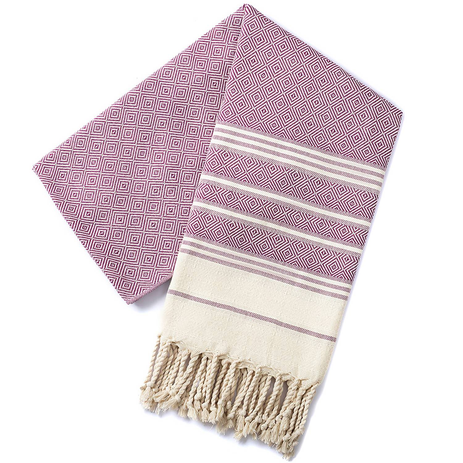 Lightweight Quick-Dry Tassel Cotton Beach Towel - Image 10