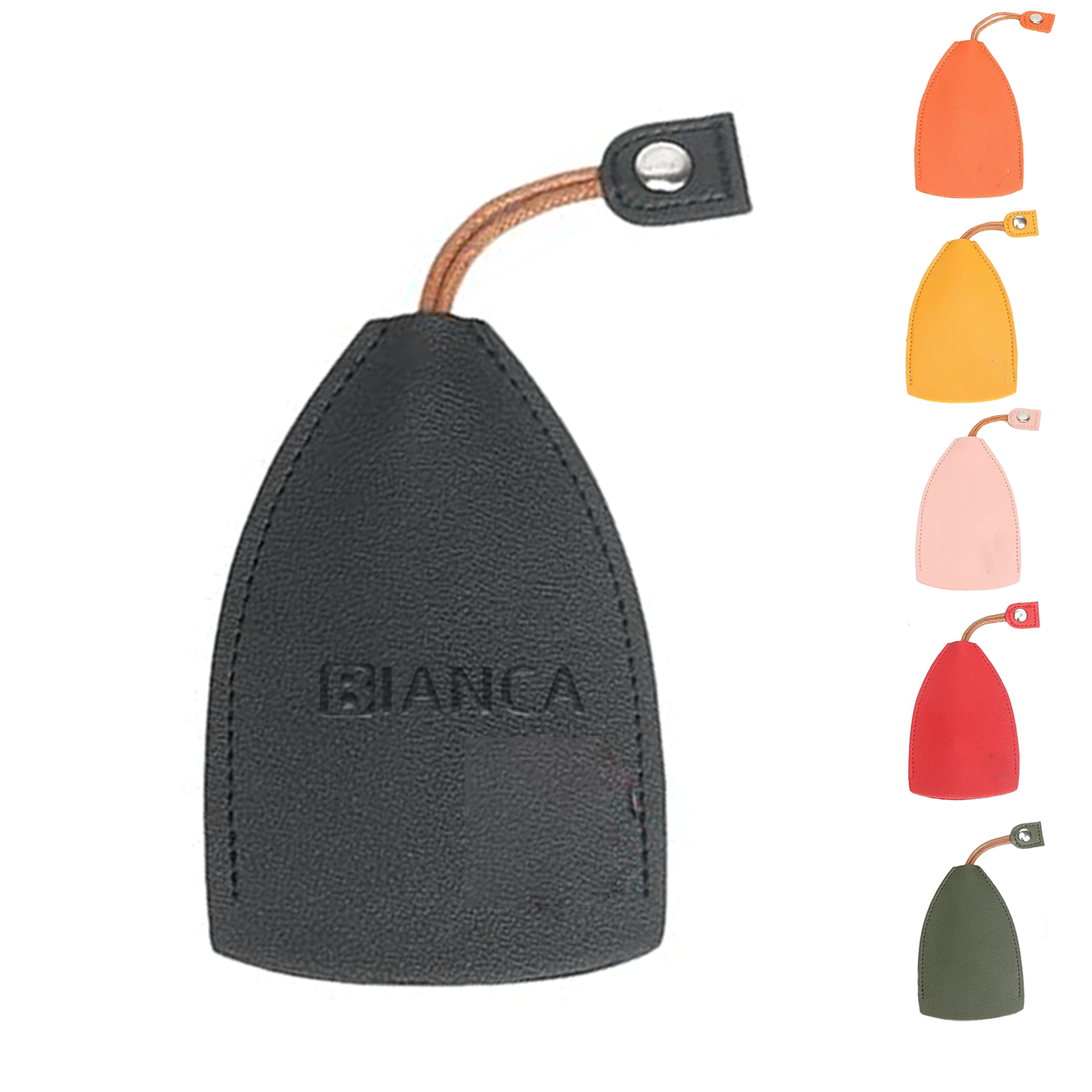 Creative PU Leather Car Case Mini Pull-Out Key Holder