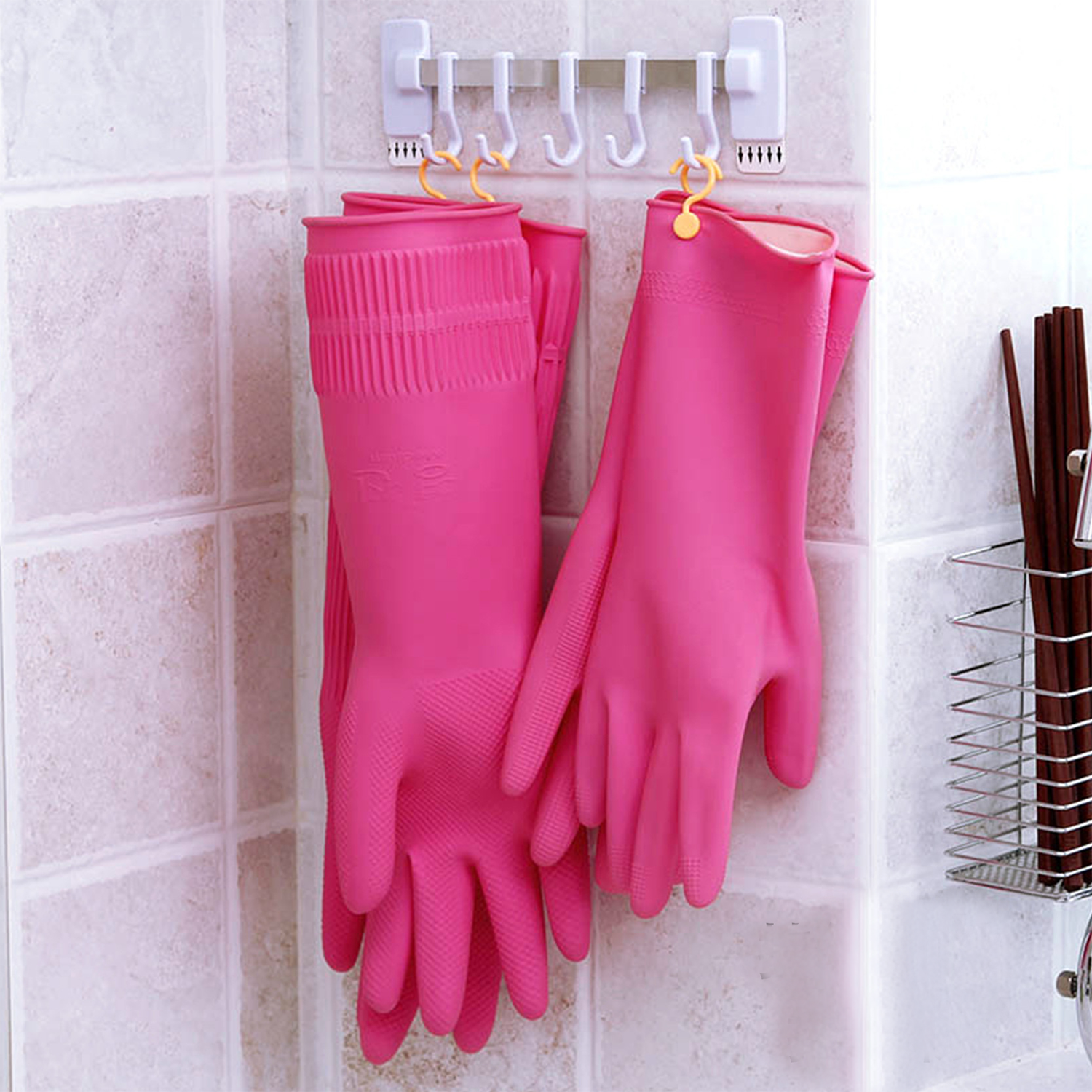 Waterproof Rubber Gloves for Household Cleaning - Image 5