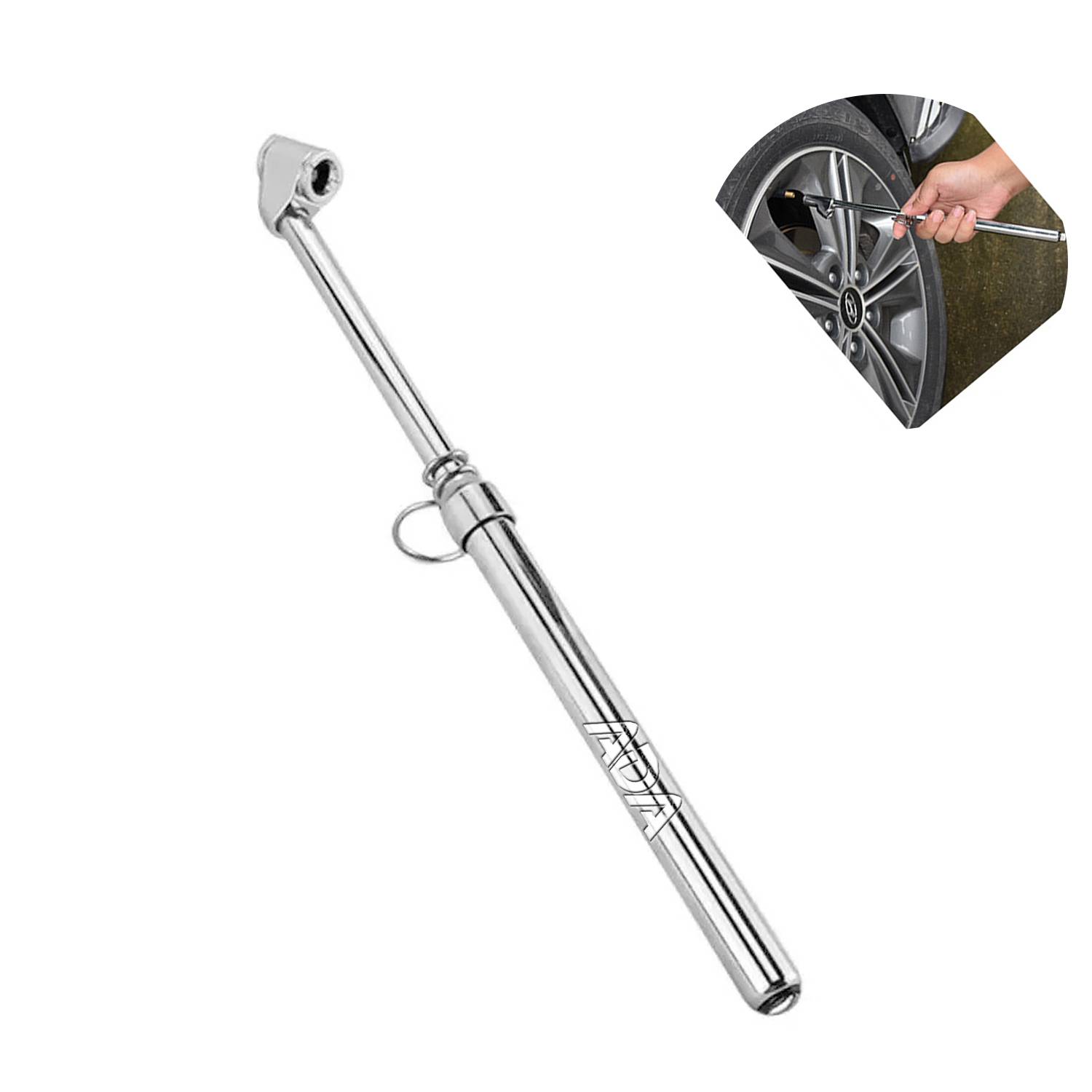 Dual Head Heavy Duty Truck Tire Pressure Gauge