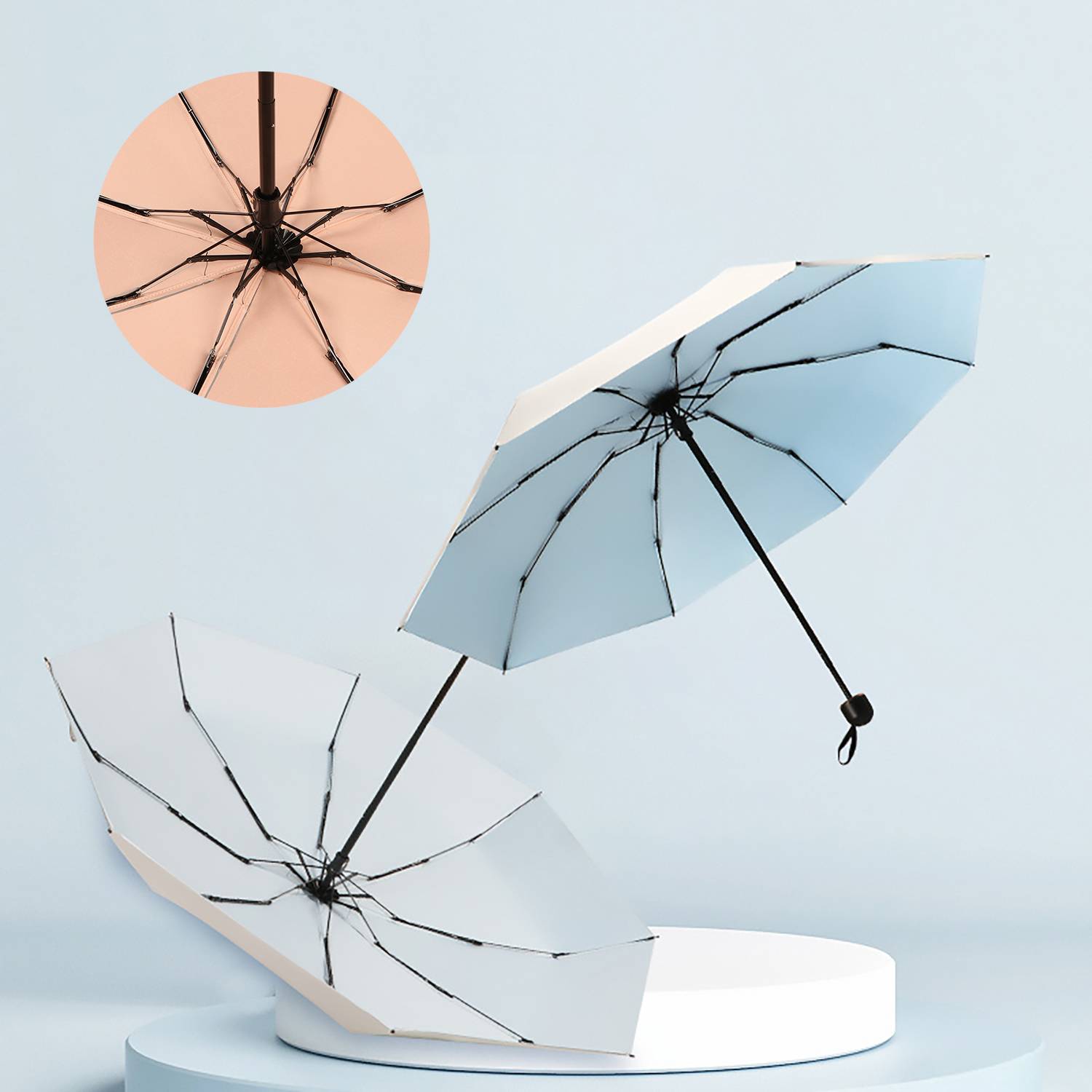 Mini Titanium Silver Coating Sunscreen Umbrella - Image 5