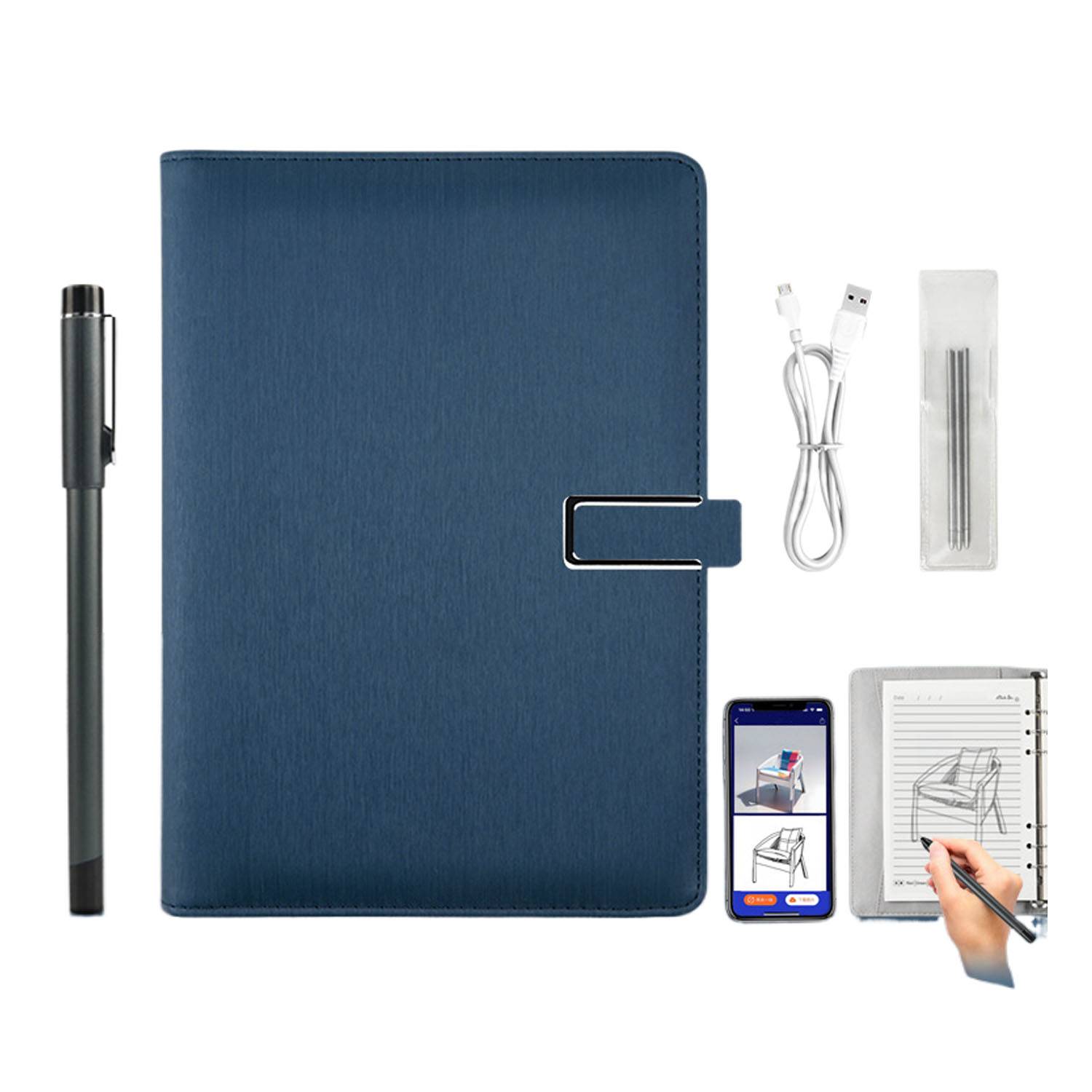 A5 Digital Smart PU Leather Notebook Pen Set - Image 3