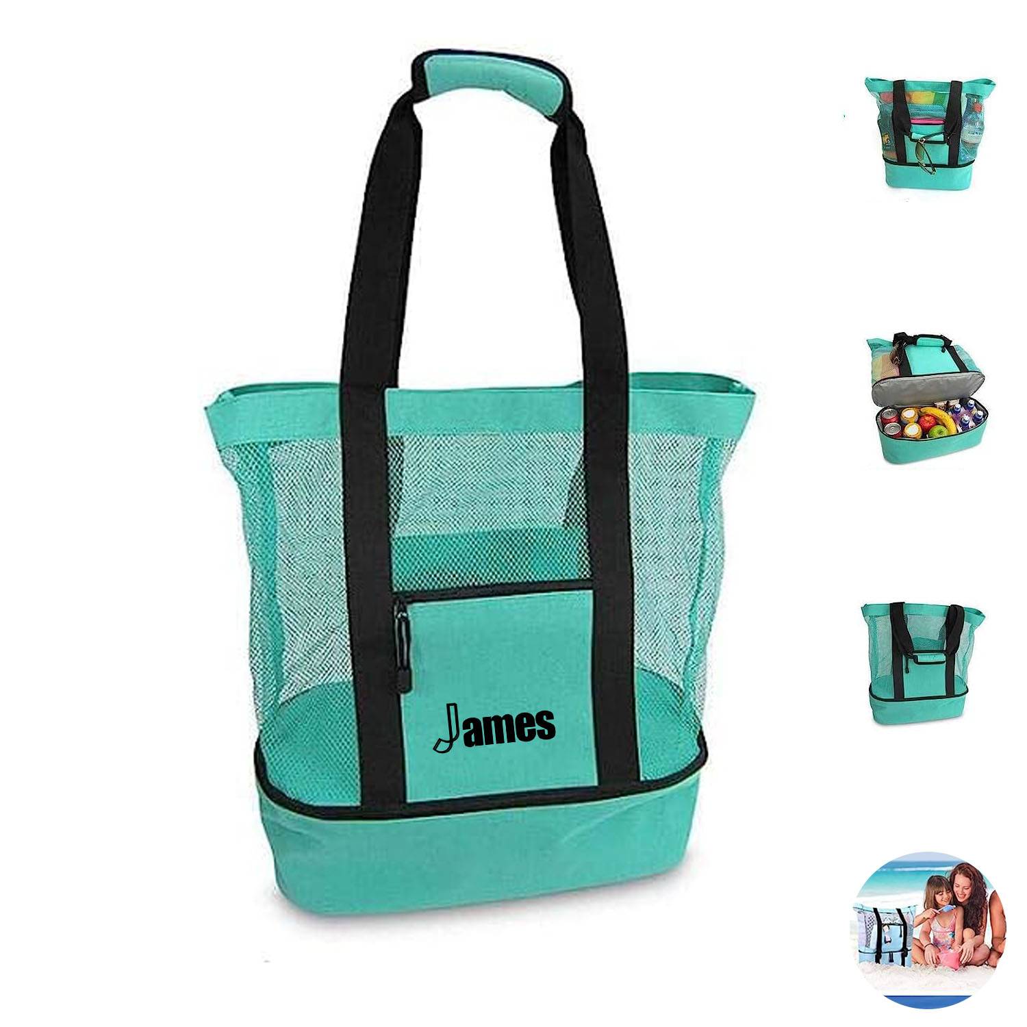 Outdoor Picnic One-Shoulder Camping Double-Decker Beach Bag