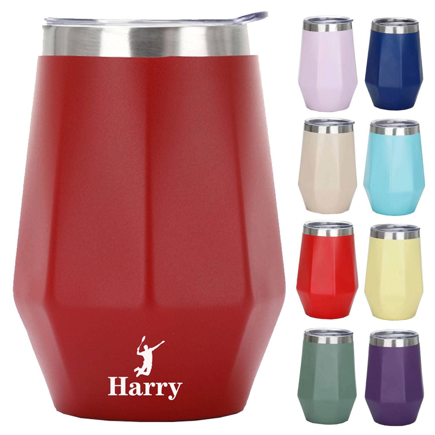 12 Oz Double Wall Stainless Wine Tumbler