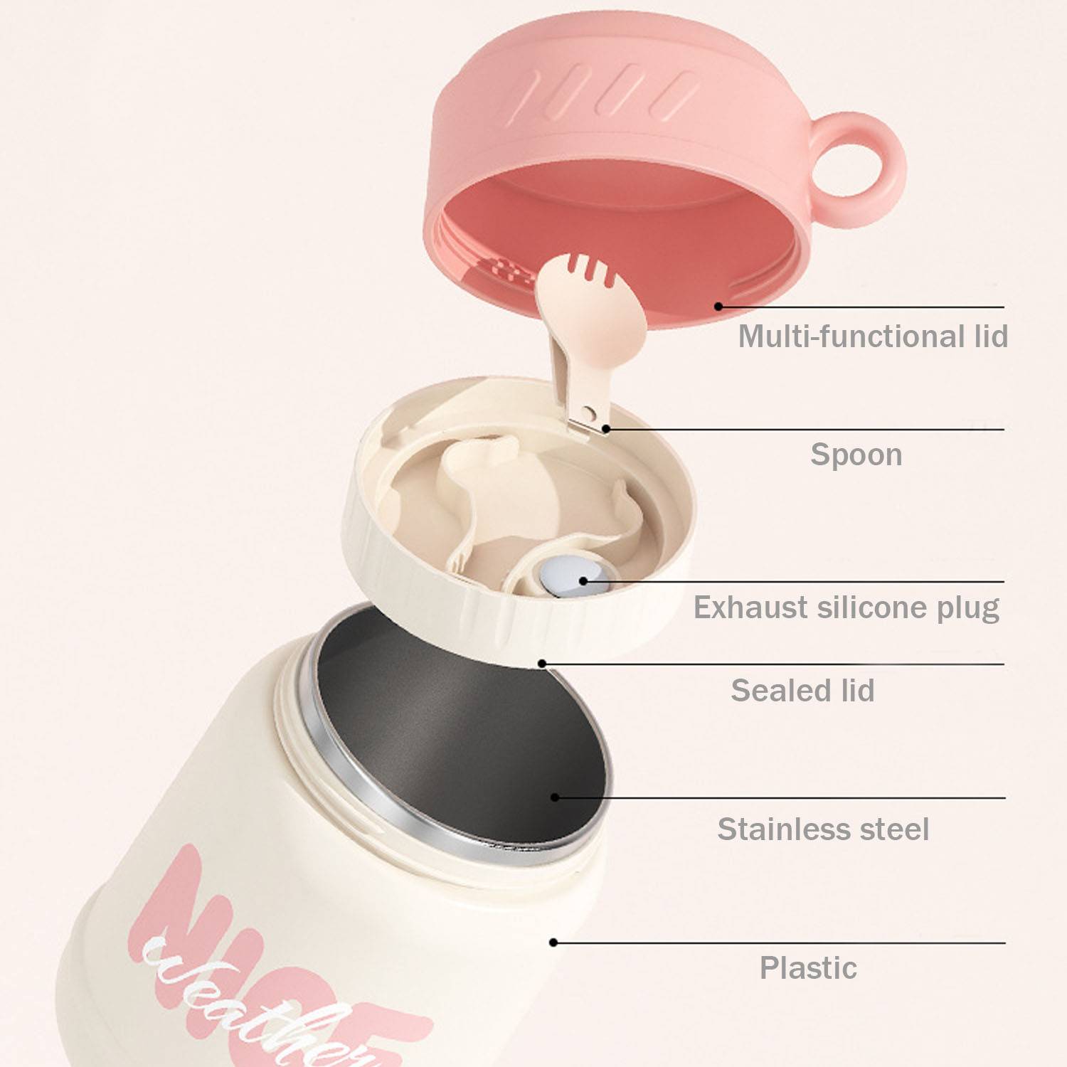 20oz Portable Stainless Steel Insulated Soup Cup - Image 8