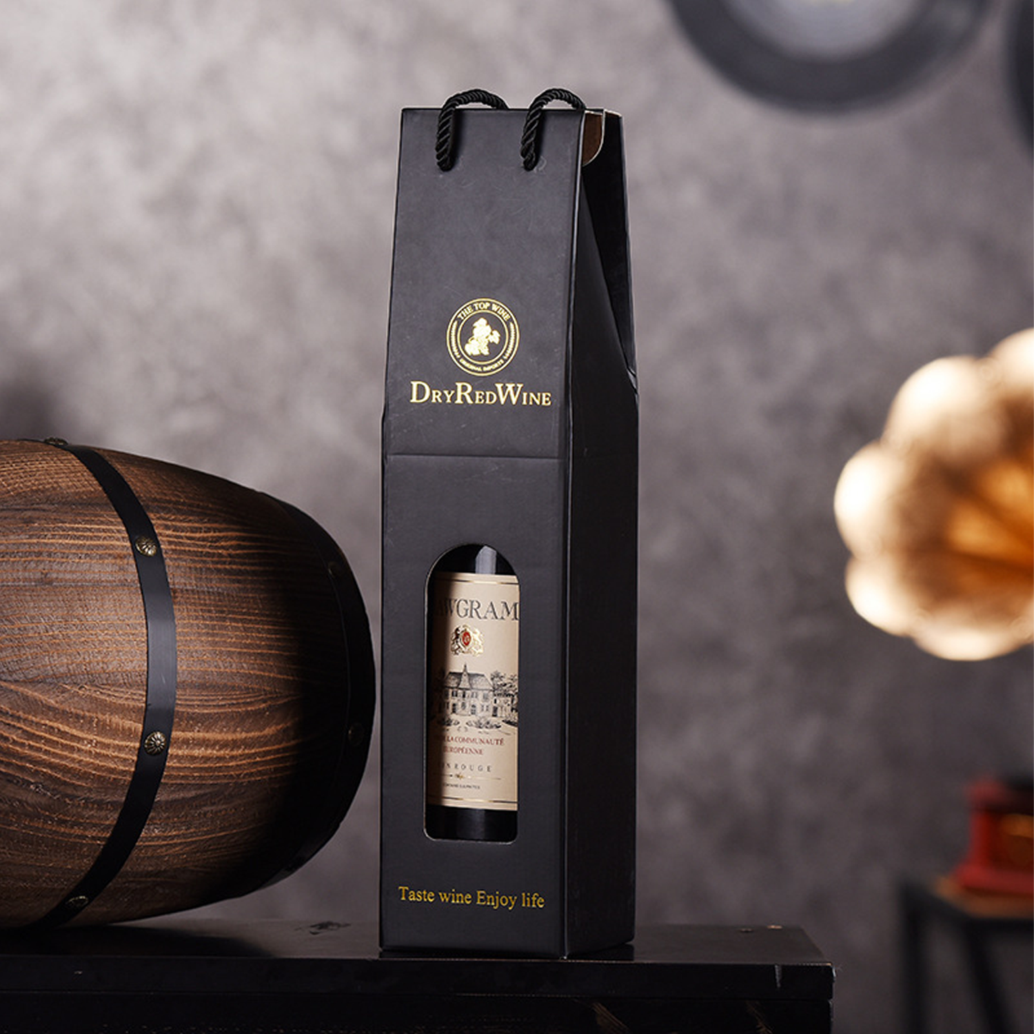 Single Bottle of Red Wine Gift Box - Image 5