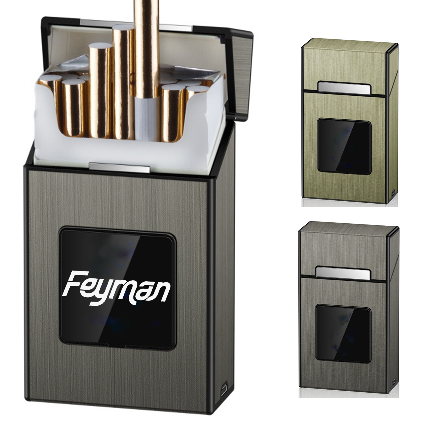 Portable Waterproof Cigarette Case w/ Lighter