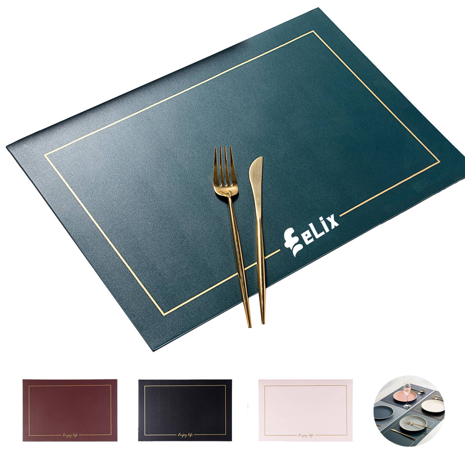 Leather Desk Place Mat