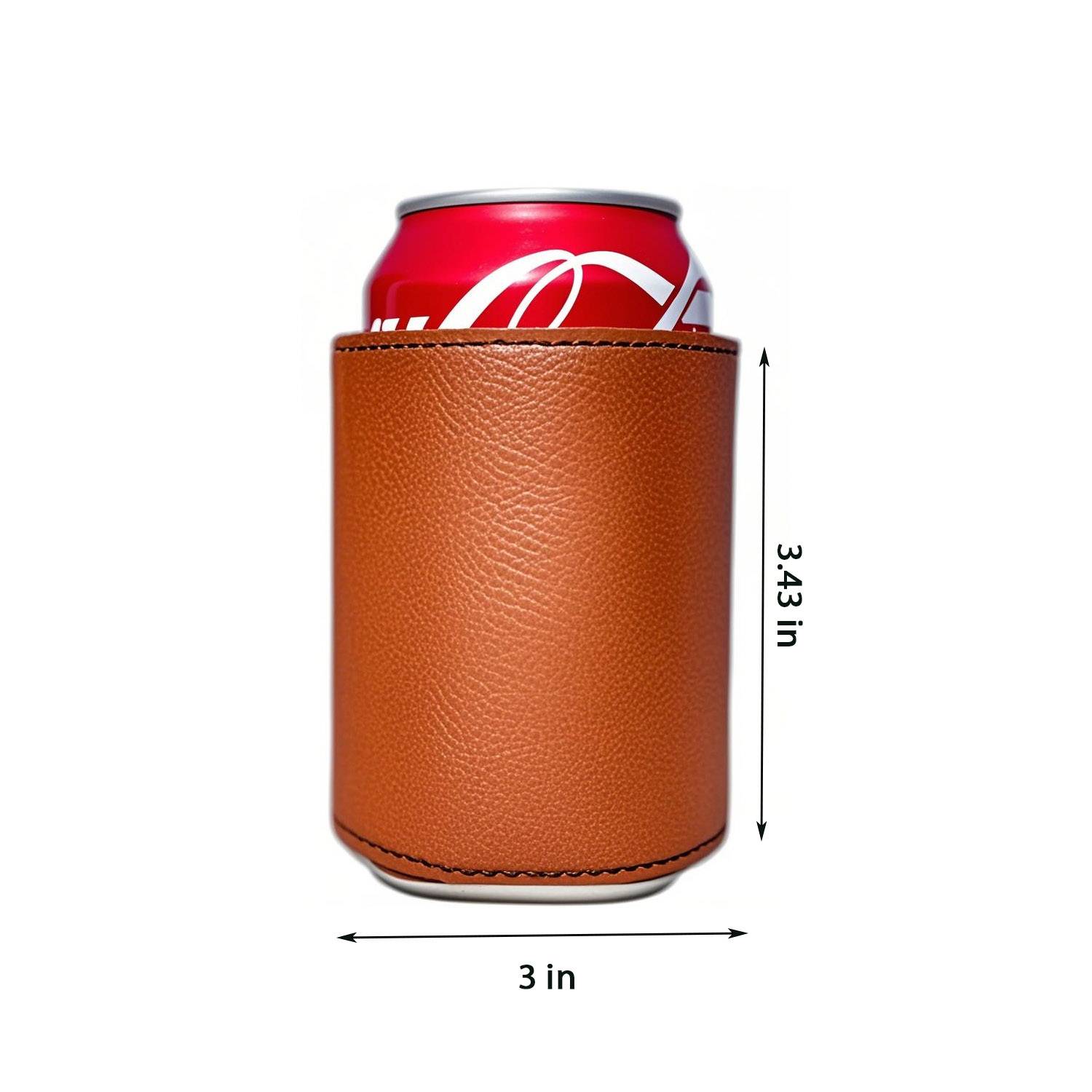 PU Leather Can Cooler Sleeve - Image 5