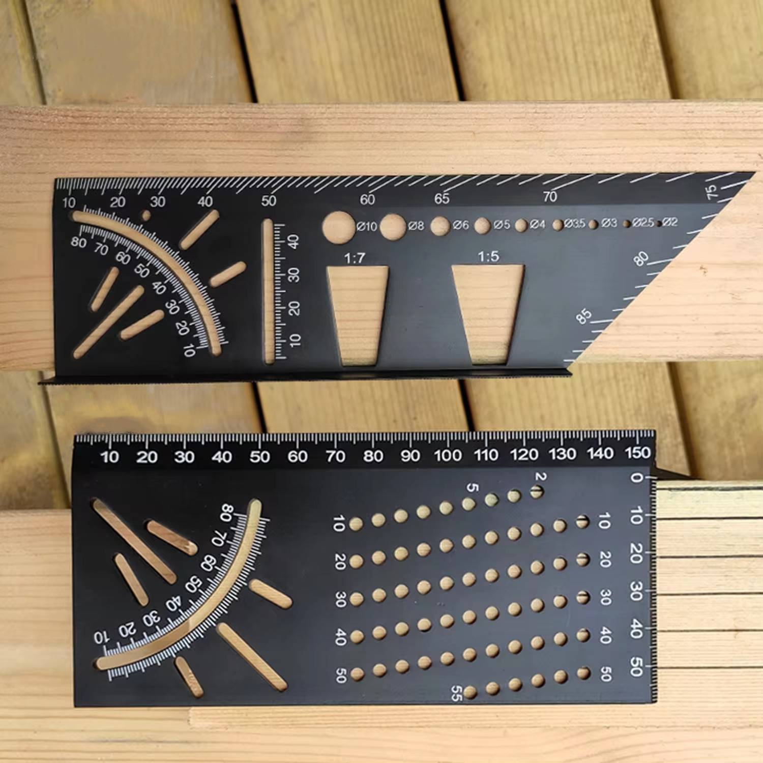 Aluminum Alloy Woodworking Square Size Measure Ruler - Image 3