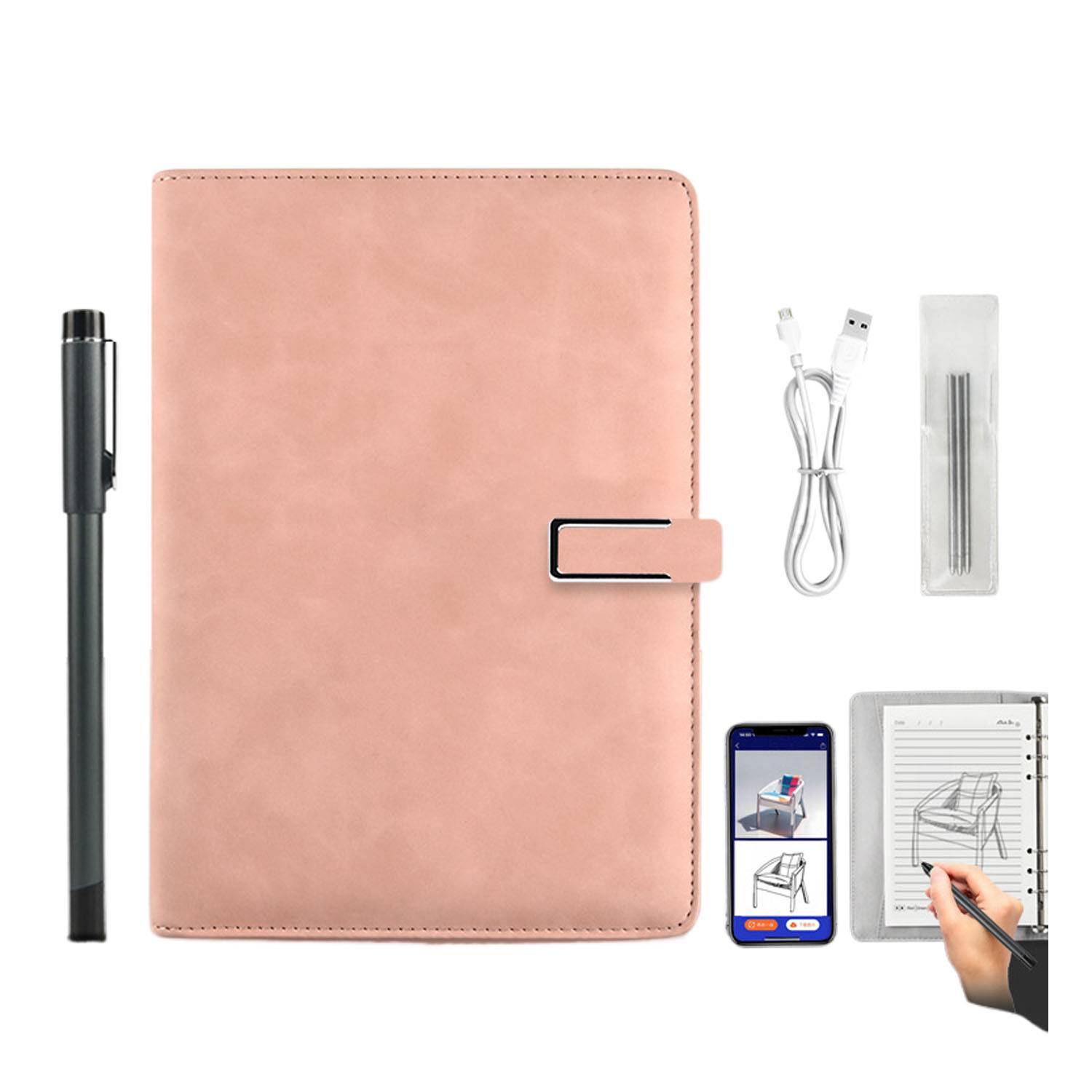 A5 Digital Smart PU Leather Notebook Pen Set - Image 6