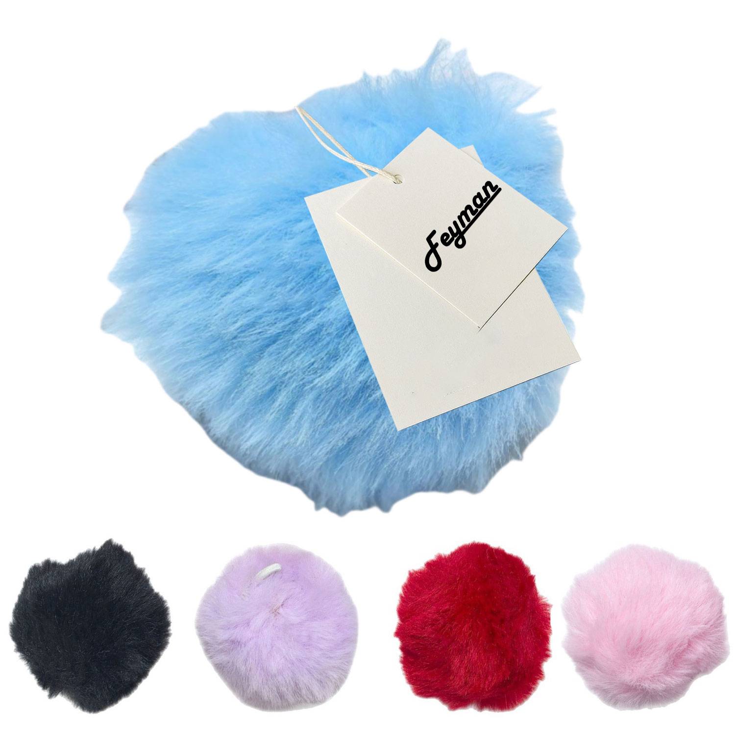 Colorful Fur Ball Pendant Accessory Keychain