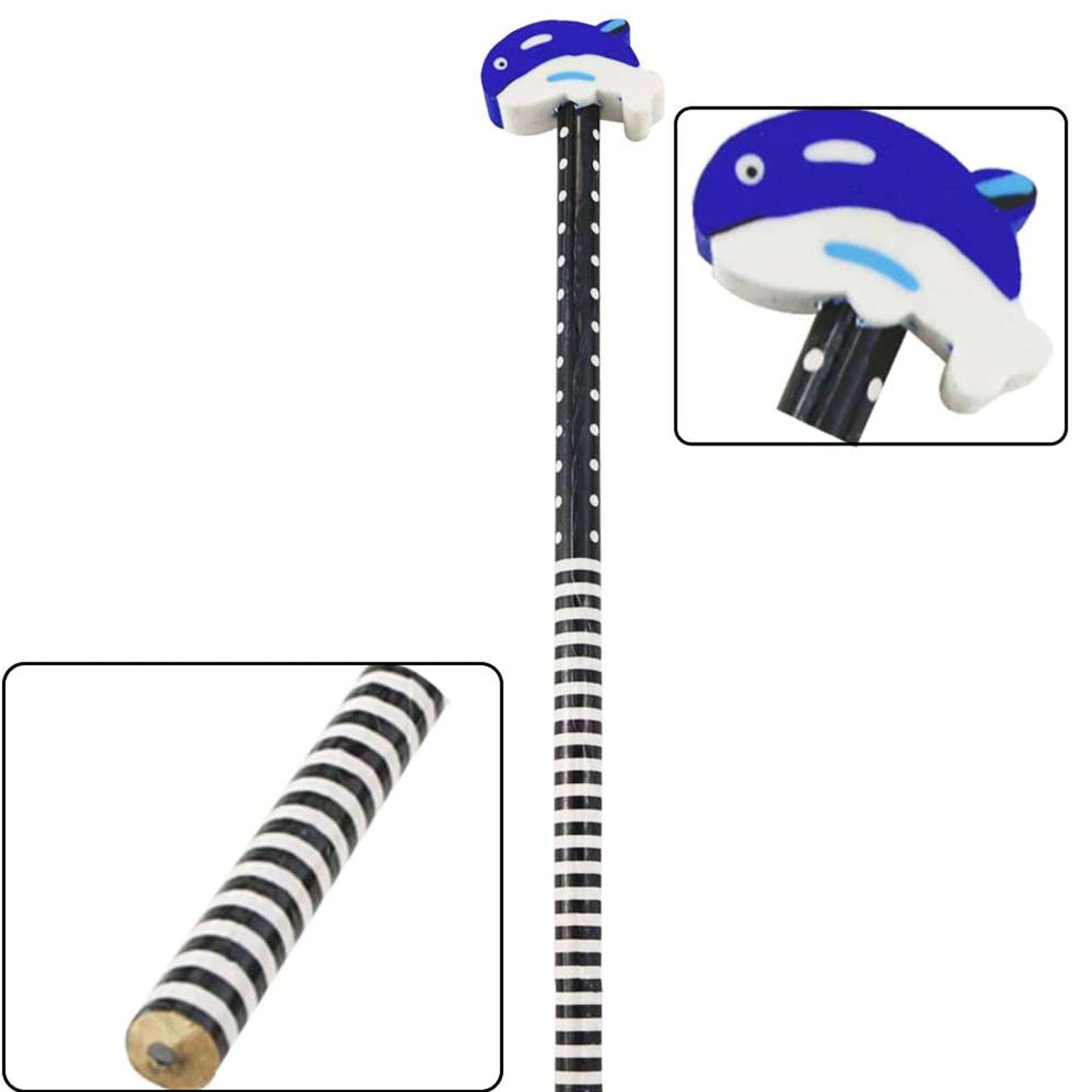 Colorful Cartoon Animal Pencil With Erasers - Image 4