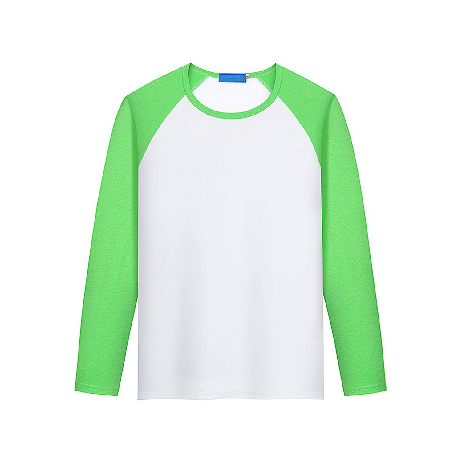 Modal Long Sleeve Colorblock Crew Neck Shirt - Image 5