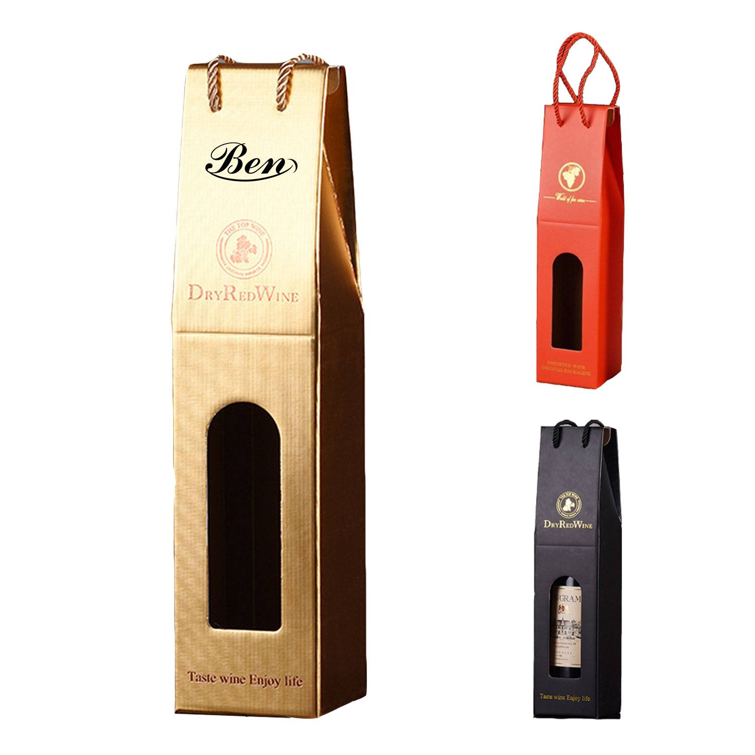 Single Bottle of Red Wine Gift Box