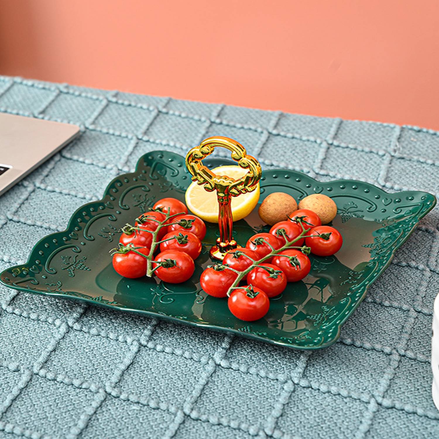 Three Layers Dim Sum Rack Plastic Wedding Dried Fruit Tray - Image 3