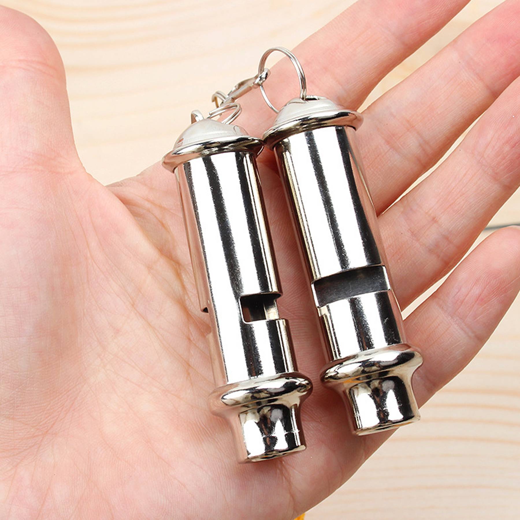 Stainless Steel Outdoor Emergency Whistle - Image 4