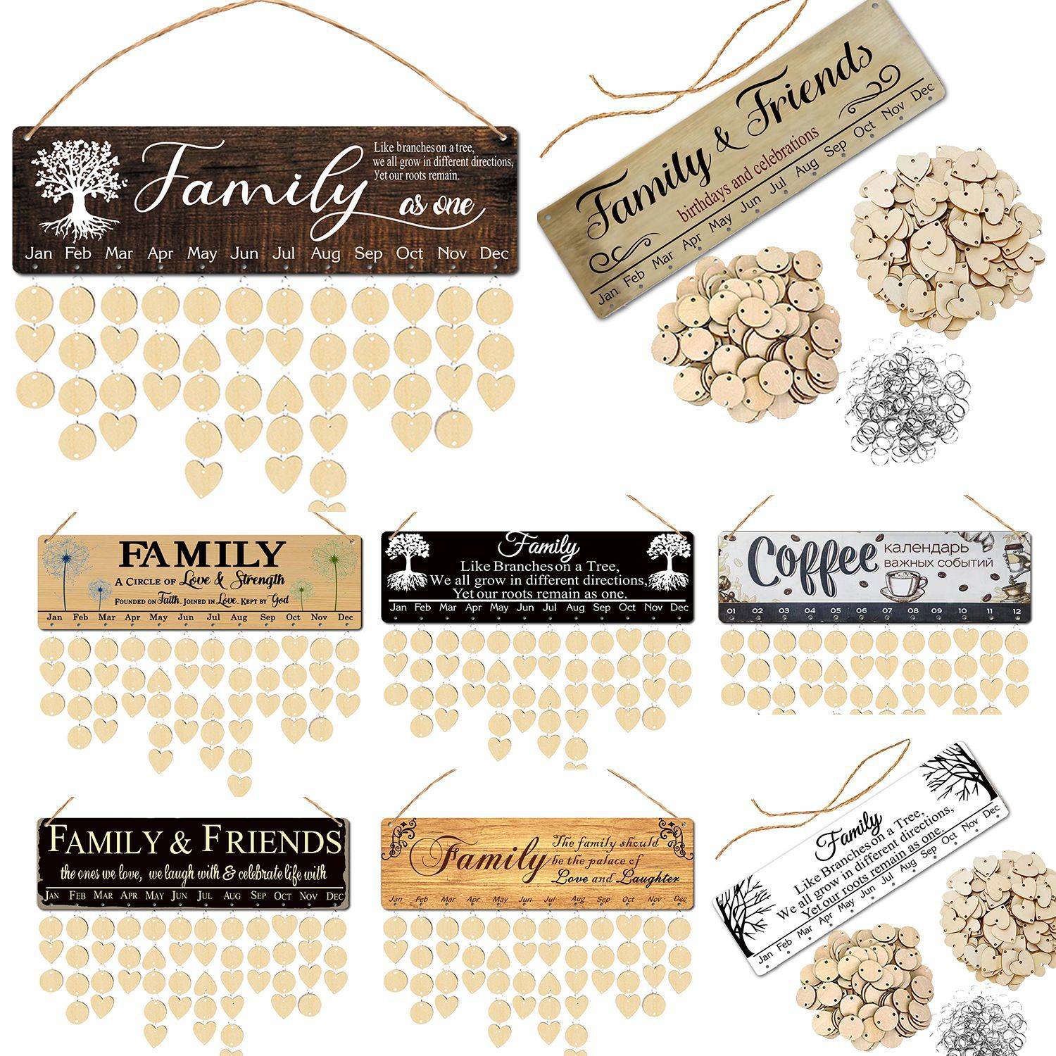 Wooden Calendar Listing Home Decoration - Image 4