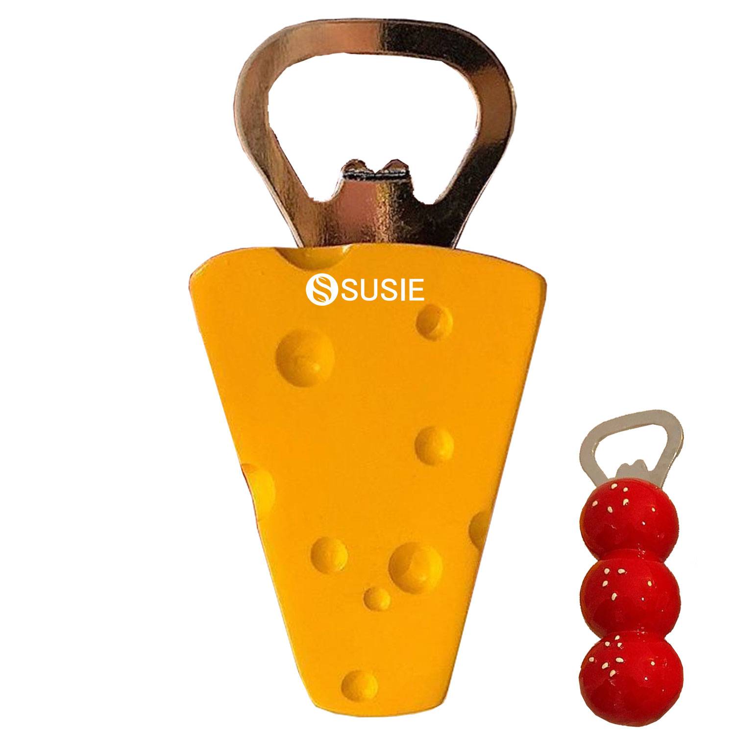 Magnetic Beer Opener Kawaii Candied Haws Cheese Fridge Decor