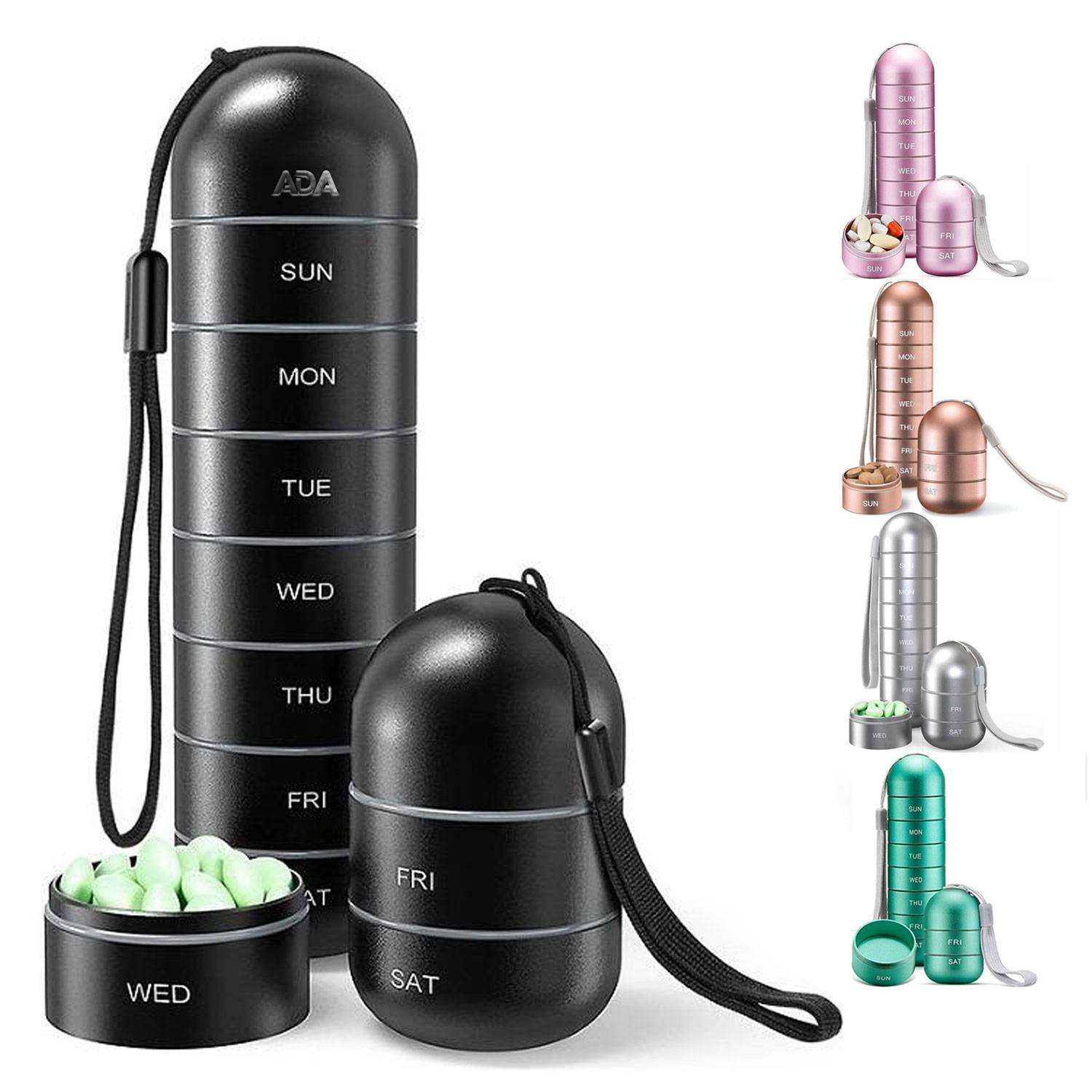 Waterproof Detachable Weekly Pill Organizer Box