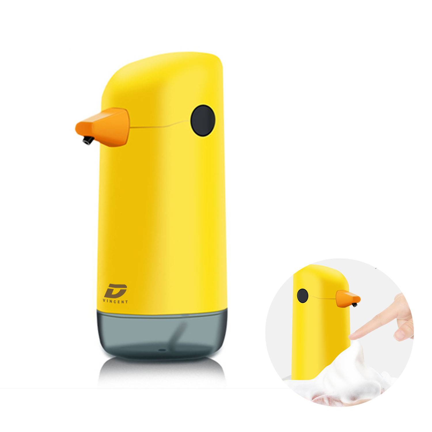 Touchless Foaming Soap Dispenser – Cute Yellow Duck Design