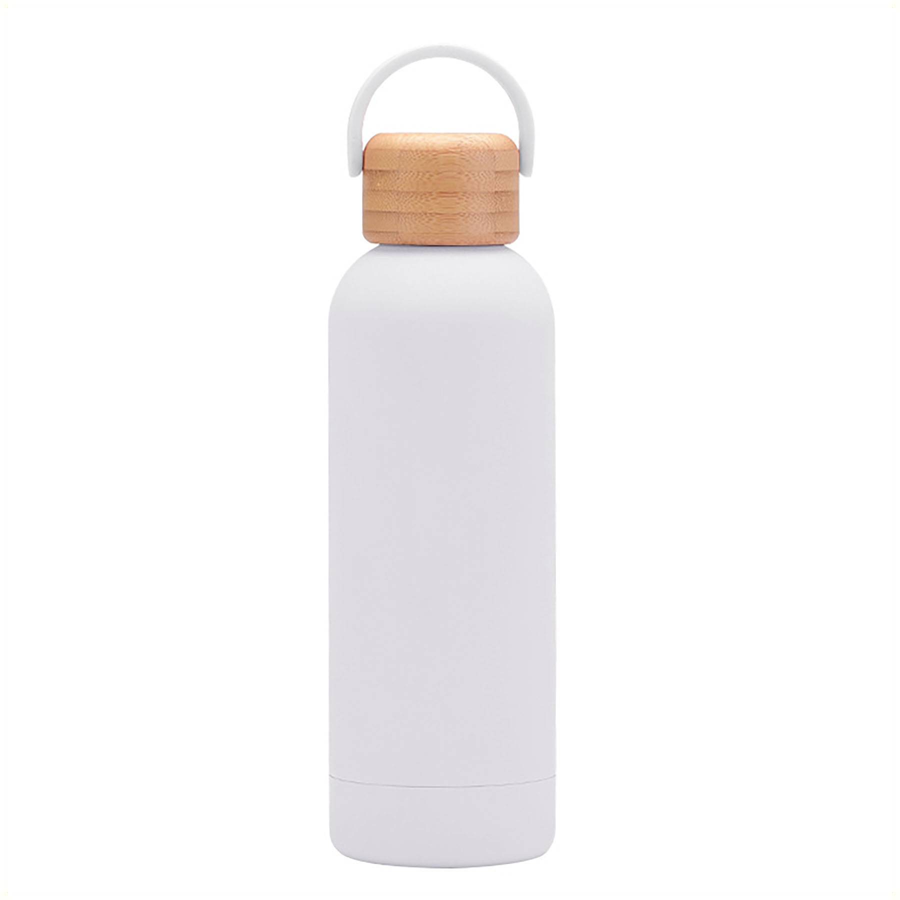 16 Oz Stainless Steel Water Bottle With Bamboo Lid - Image 3