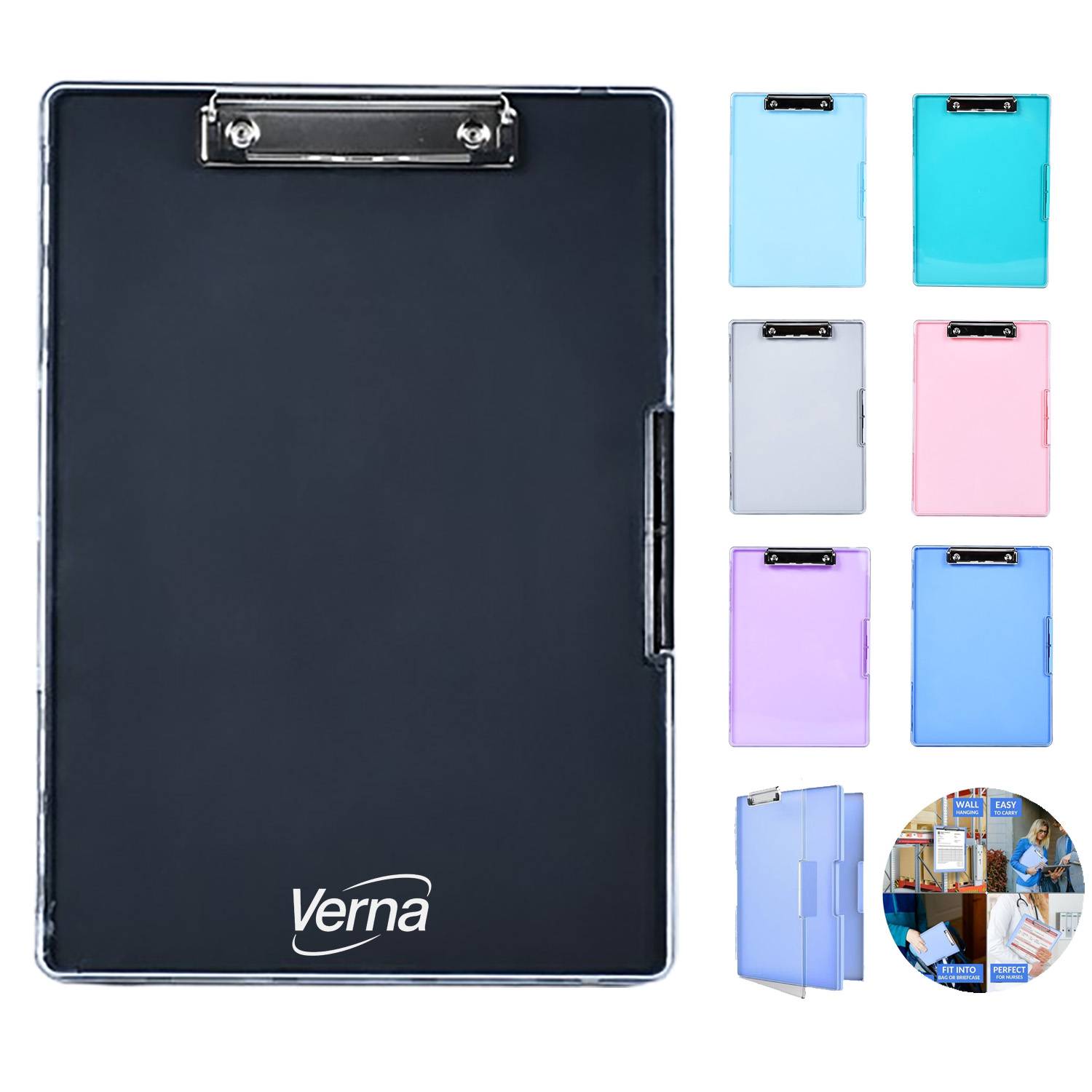 A4 Compartment Storage Plastic Clipboard