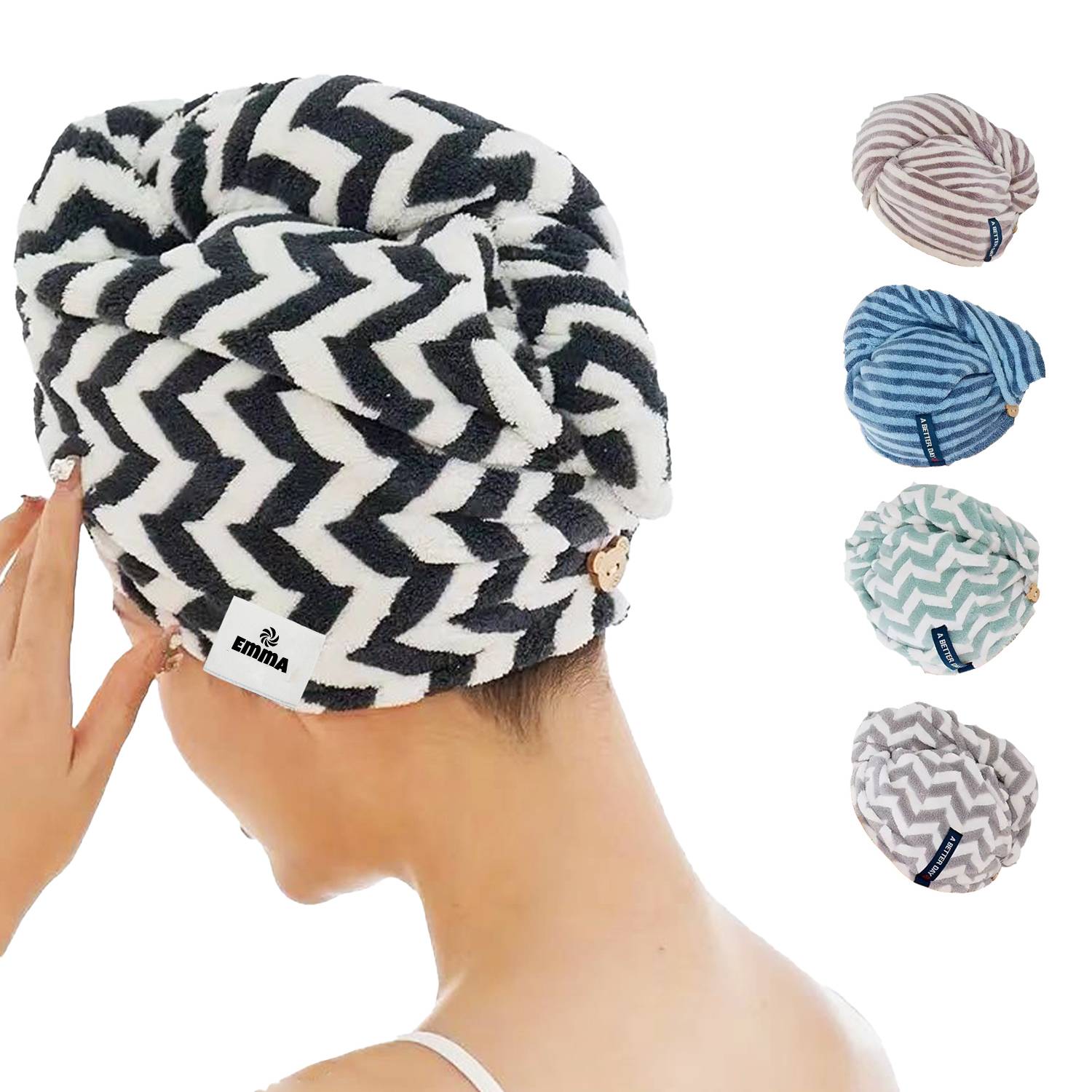 Fast Drying Hair Towel Wrap Turban