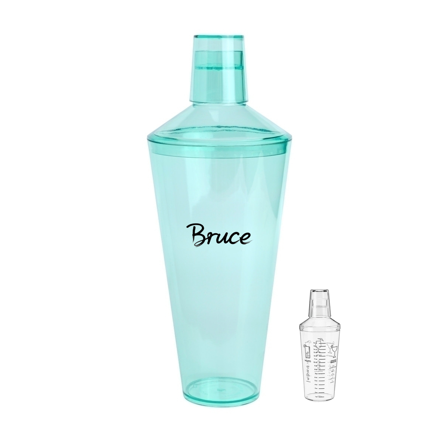 19 oz Plastic Clear Cocktail Shaker
