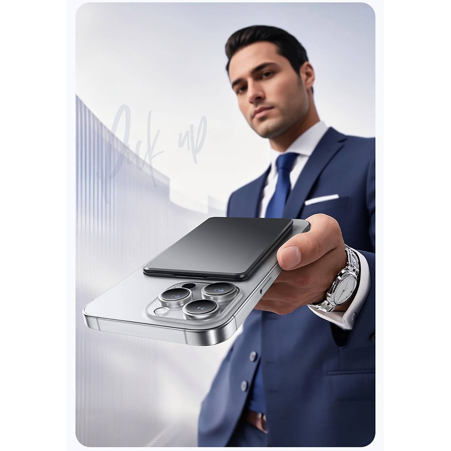 2 in 1 Foldable Magnetic Card Holder Phone Stand - Image 9