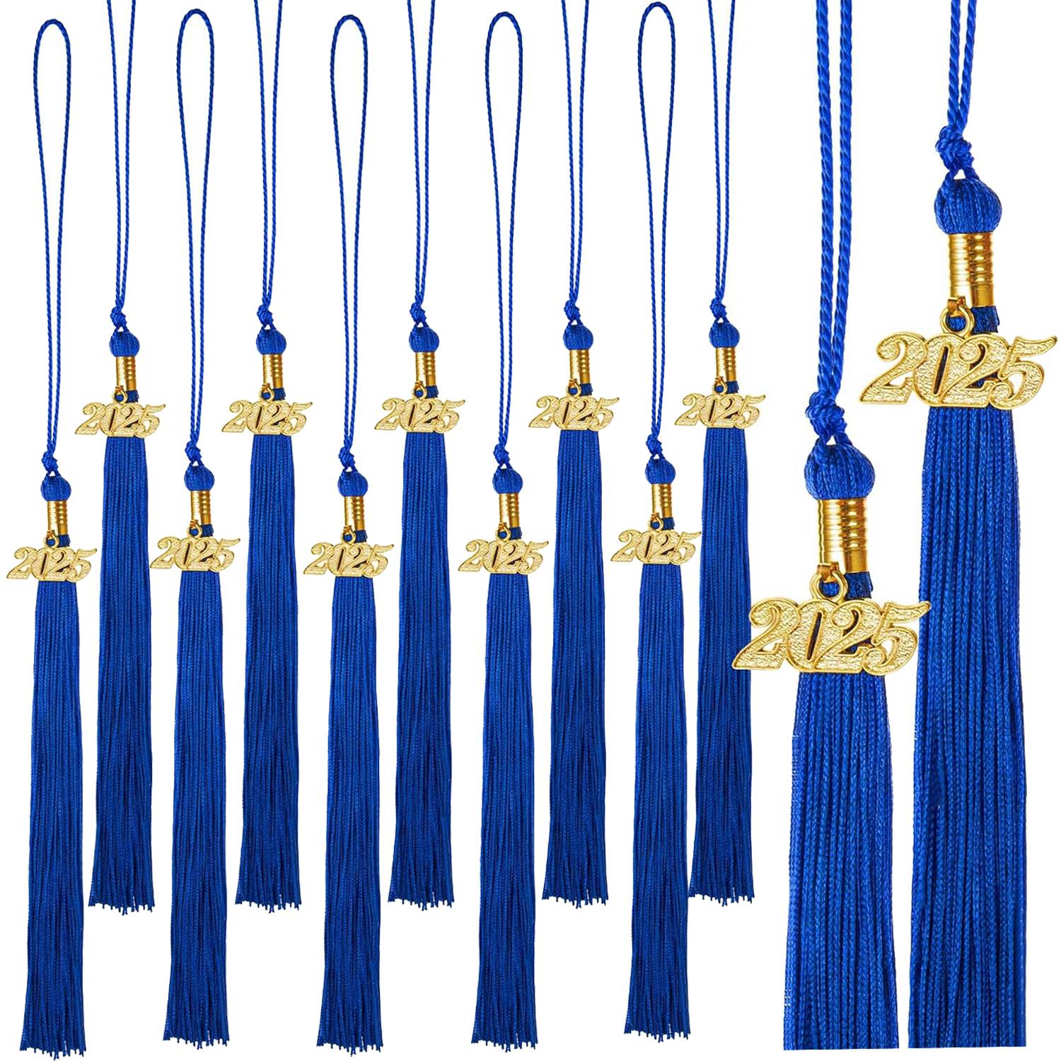 Graduation Tassels With Gold 2025 Year Charm Pendant - Image 3