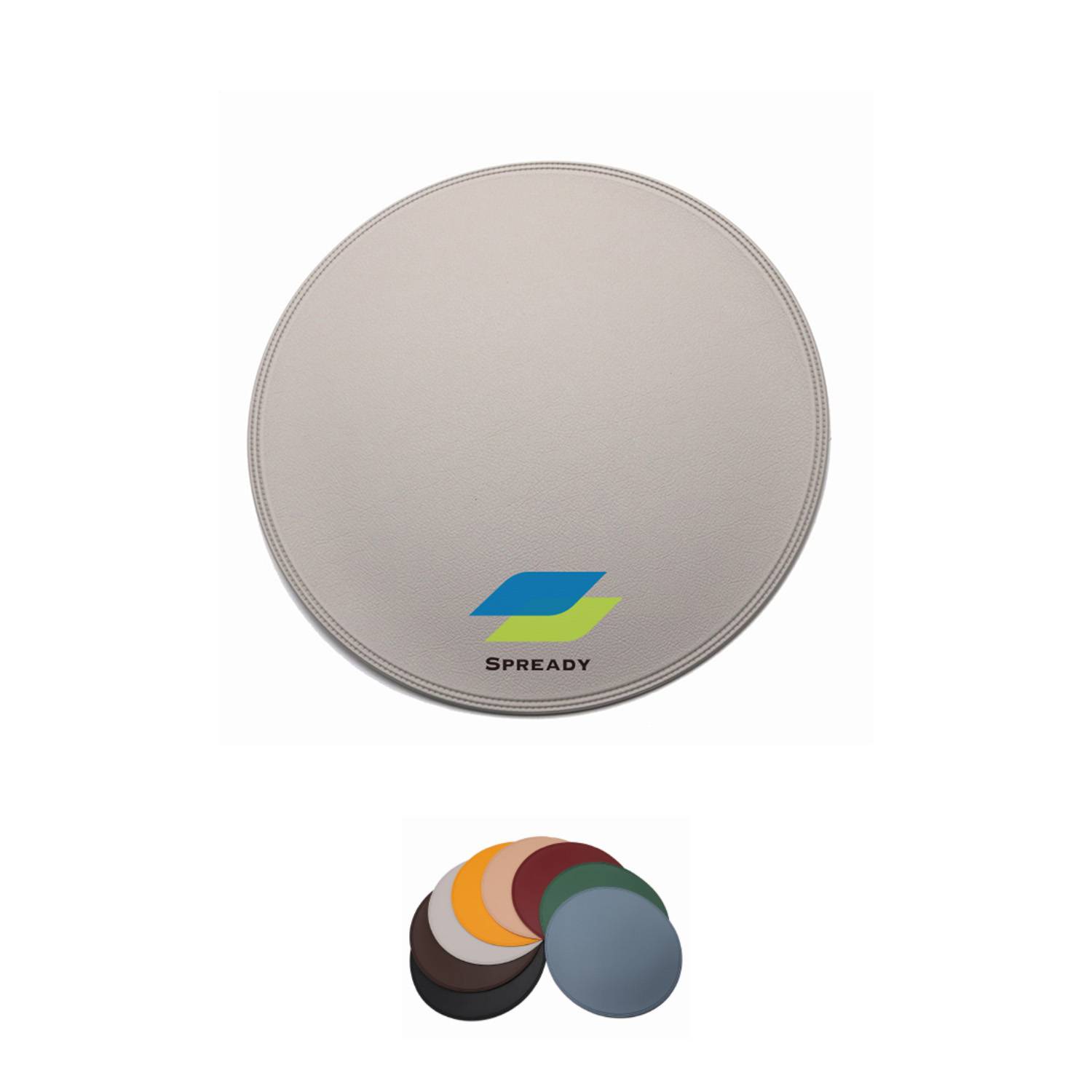 Pvc Leather Round Coaster