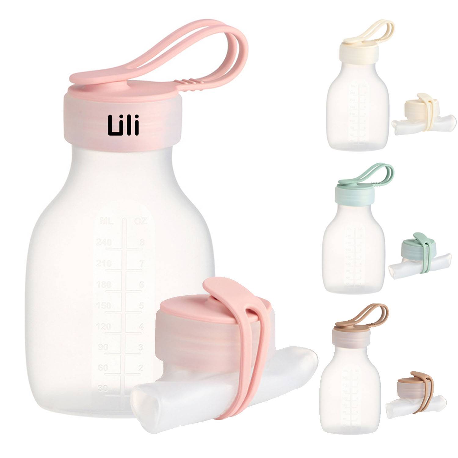 Silicone Foldable Milk Storage Bottle