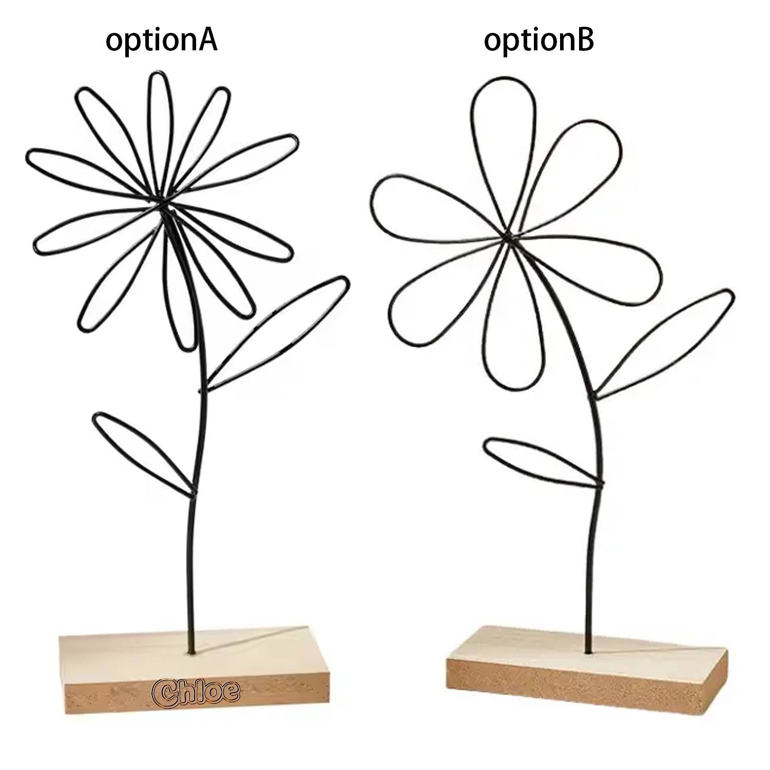 Iron Flower Desktop Decor