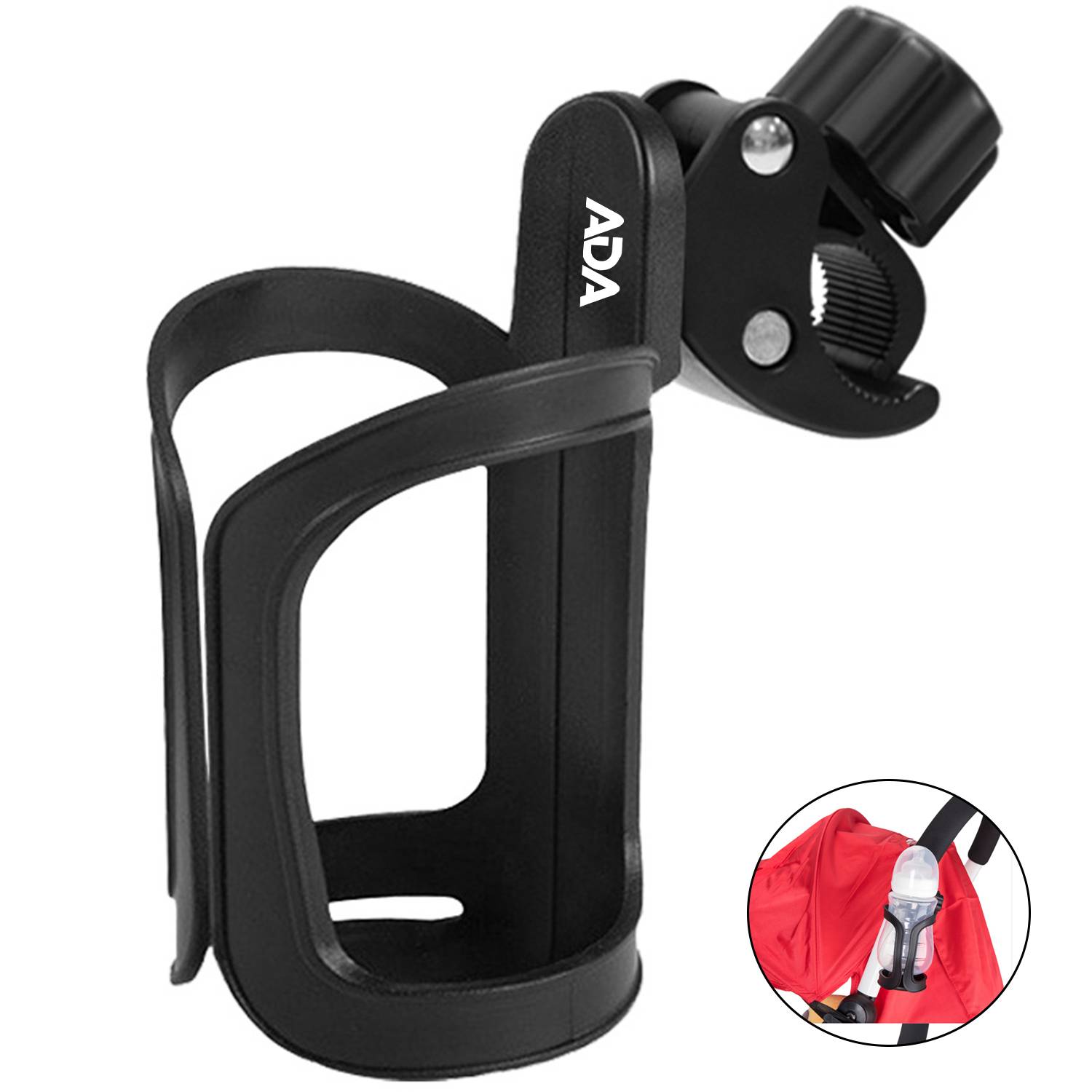 360 Degree Adjustable Universal Stroller Bikes Cup Holder