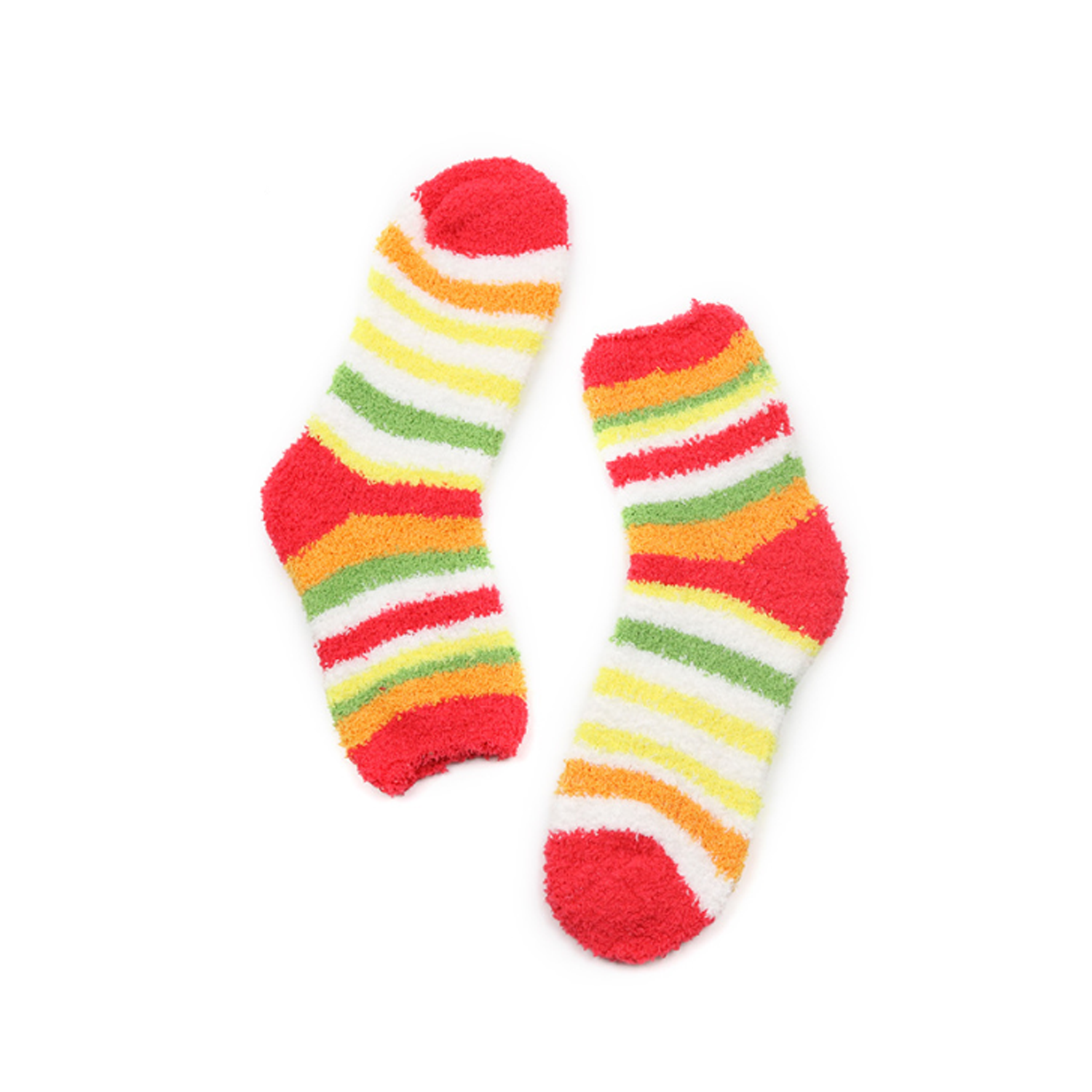 Creative Coral Velvet Socks For Women Striped Day - Image 5