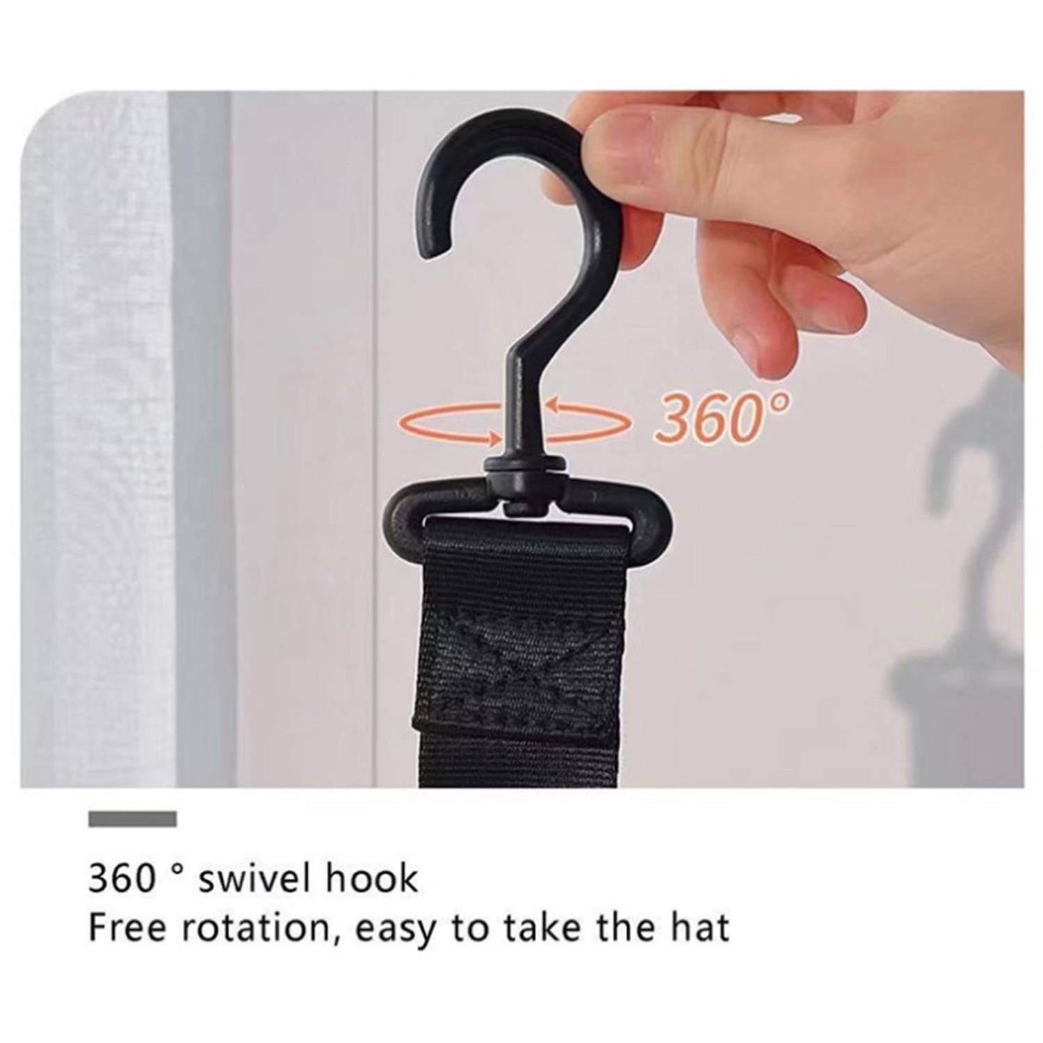Clothes Rack Swivel Nail-Free Lanyard - Image 4